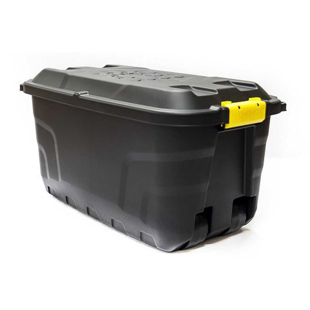 Aufbewahrungsbox 'Heavy Duty', robuste Rollbox mit Deckel, abschließbar (Größe wählbar)