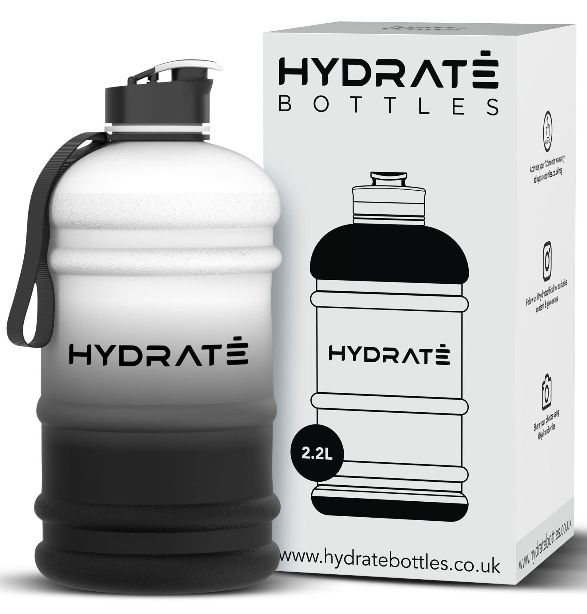 Hydrate 2.2 Trinkflasche, Bottles Litre Mattgrau Kunststoff