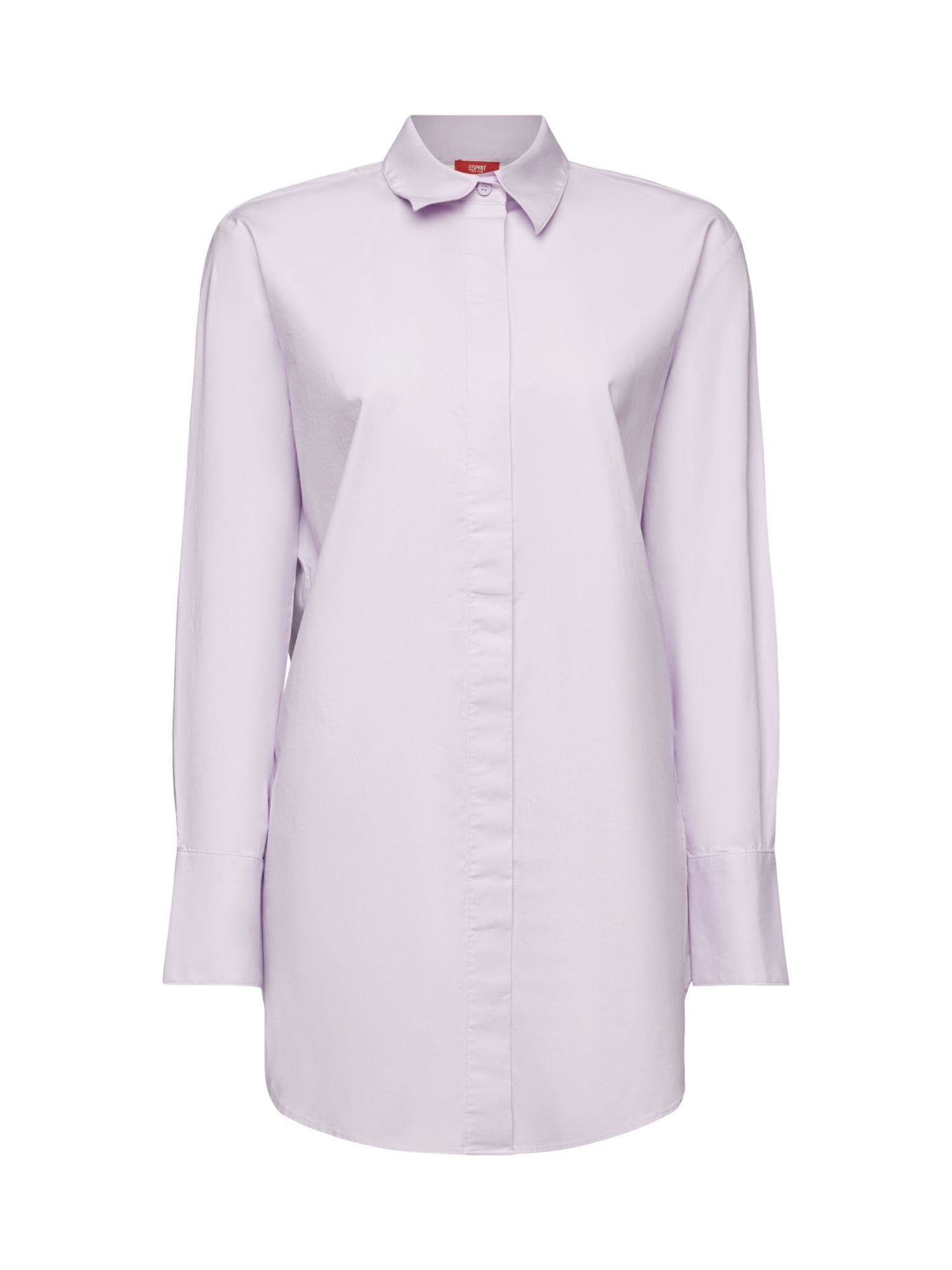 Oversize-Hemd Baumwoll-Popeline Langarmbluse Esprit aus