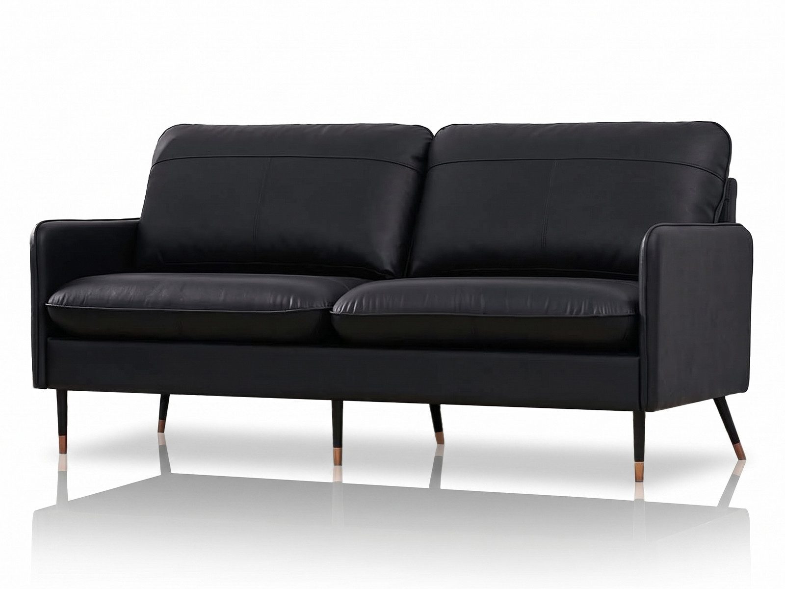Z-Hom Sofa Z-hom Leder Sofa Modell 002, 2-Sitzer-/ 3-Sitzer-Sofa, Moderne Couch