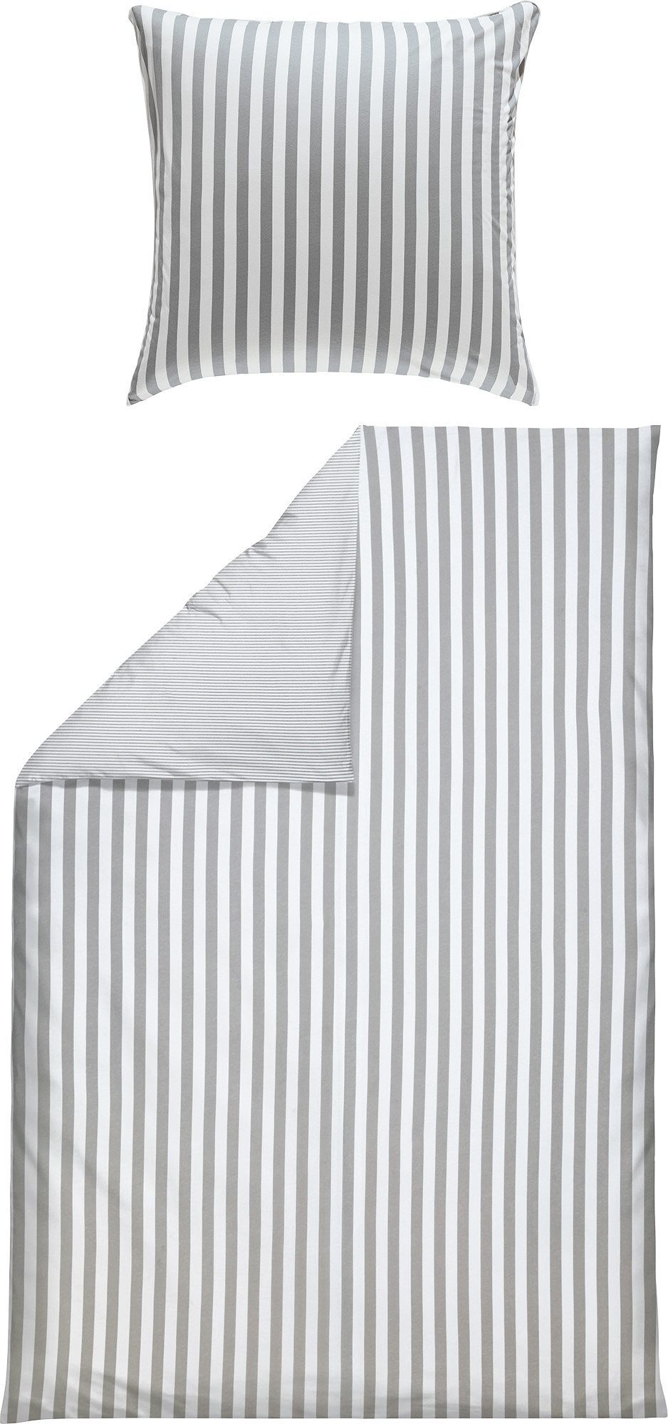 Erwin Müller Bettwäsche Wendebettwäsche, Biber, Streifen günstig online kaufen