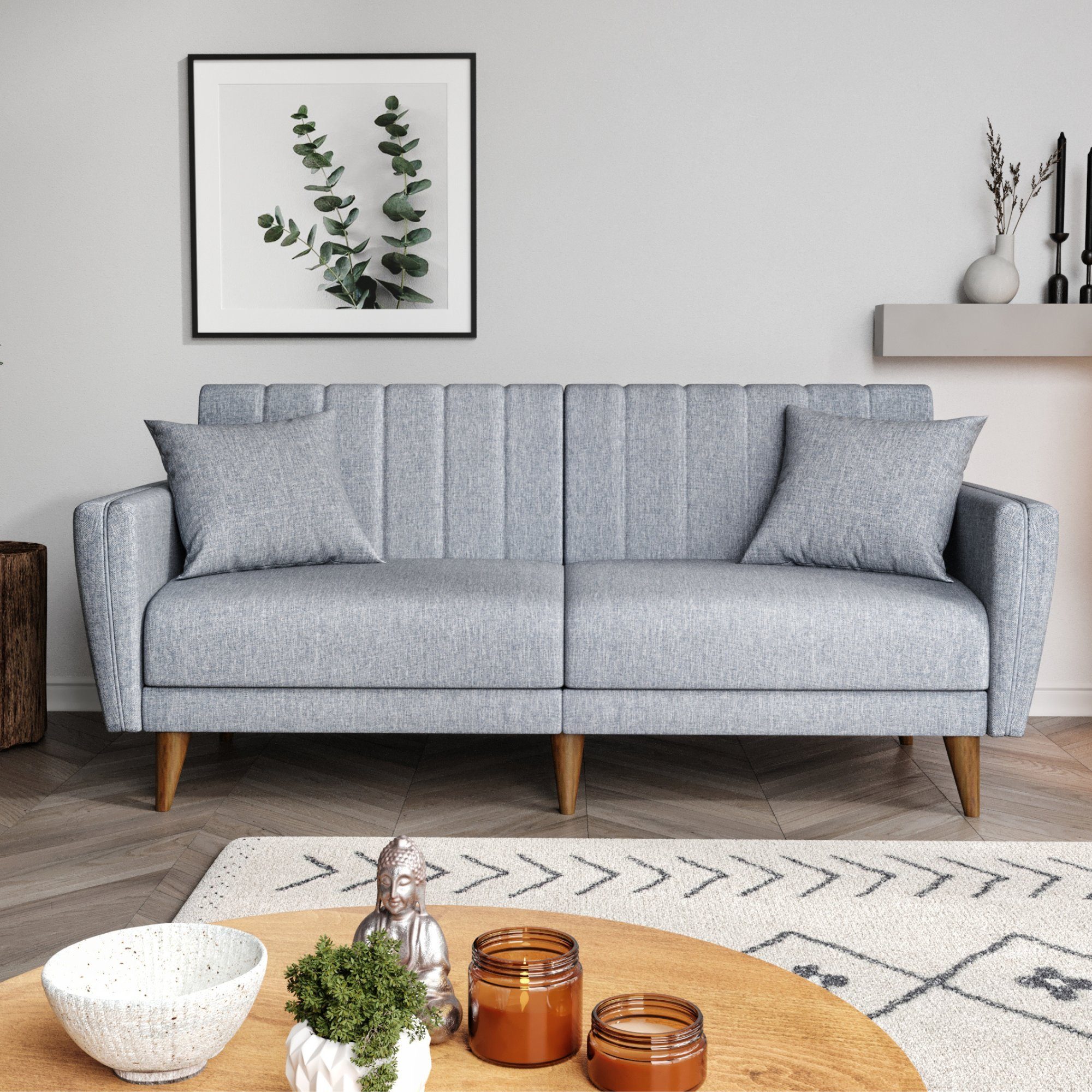 Gozos Sitzgruppe Mammo Sitzgruppe Series Sofa + Sessel + Ottoman, Hochwertige set, (205 x 83 x 82 cm, 1 Sofa), mit bequemer Polsterung