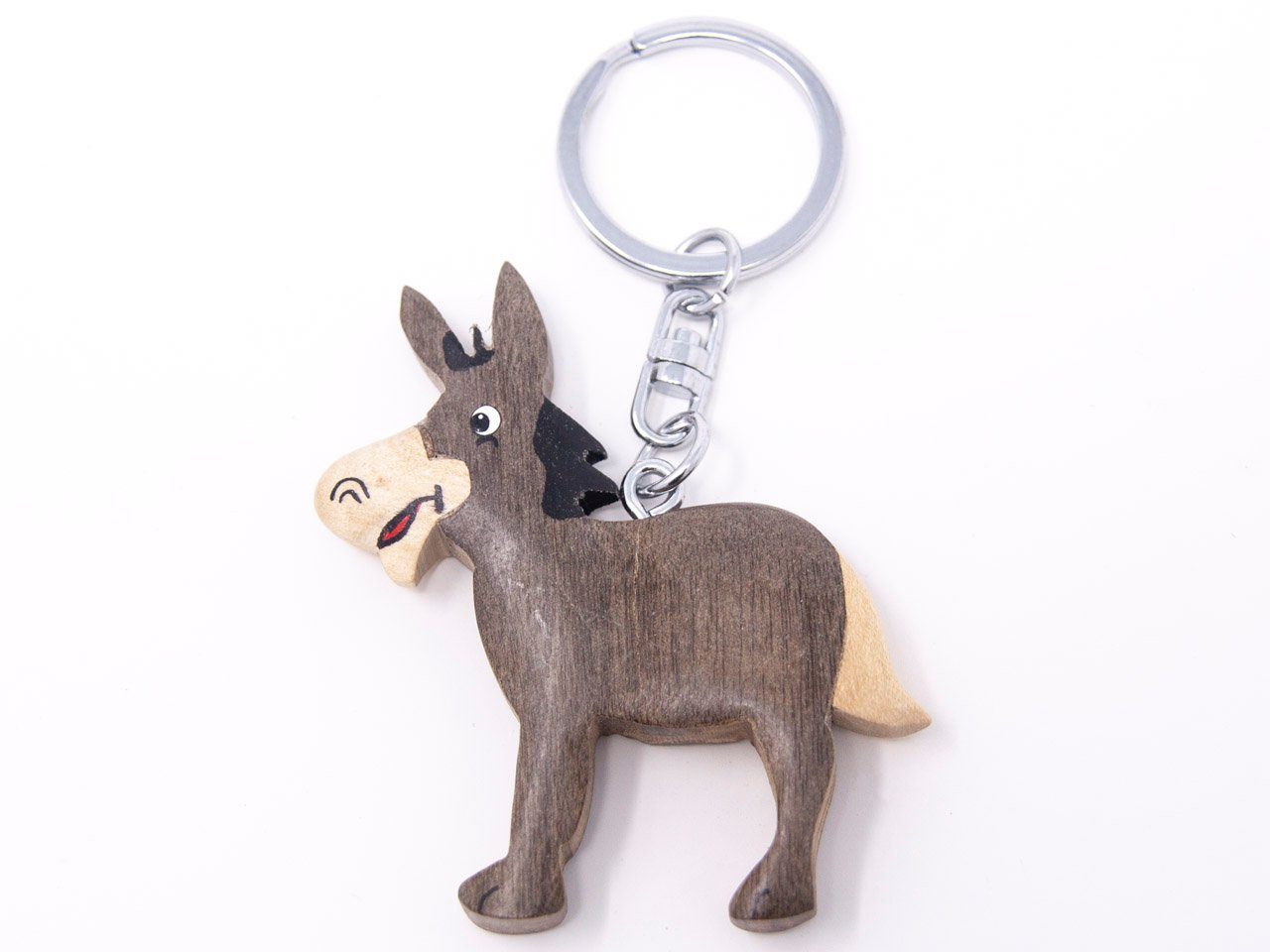 Cornelißen Schlüsselanhänger Schlüsselanhänger aus Holz - Esel | Schlüsselanhänger