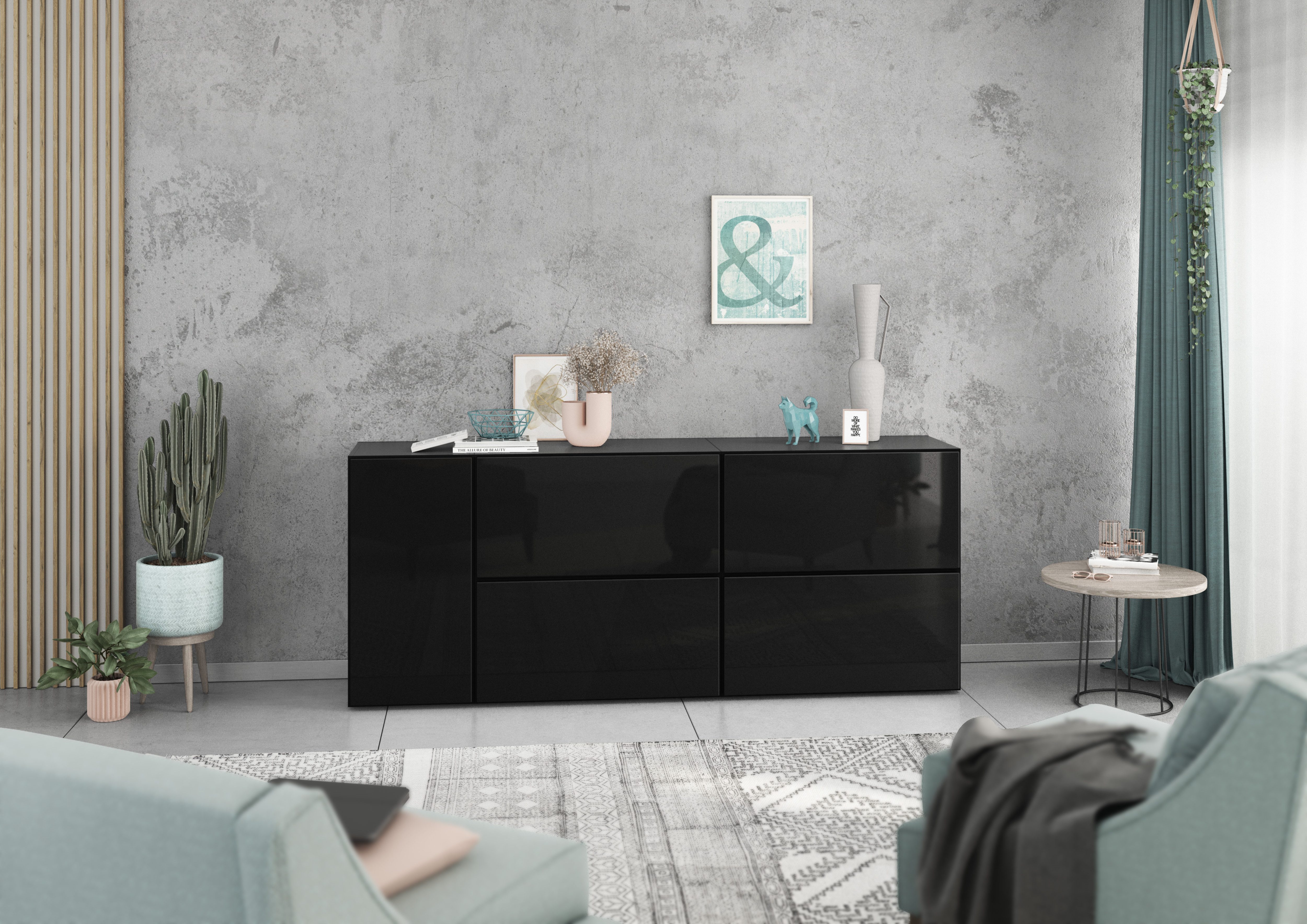 BMG Möbel Schranksystem Model+ (5 teilig günstig online kaufen