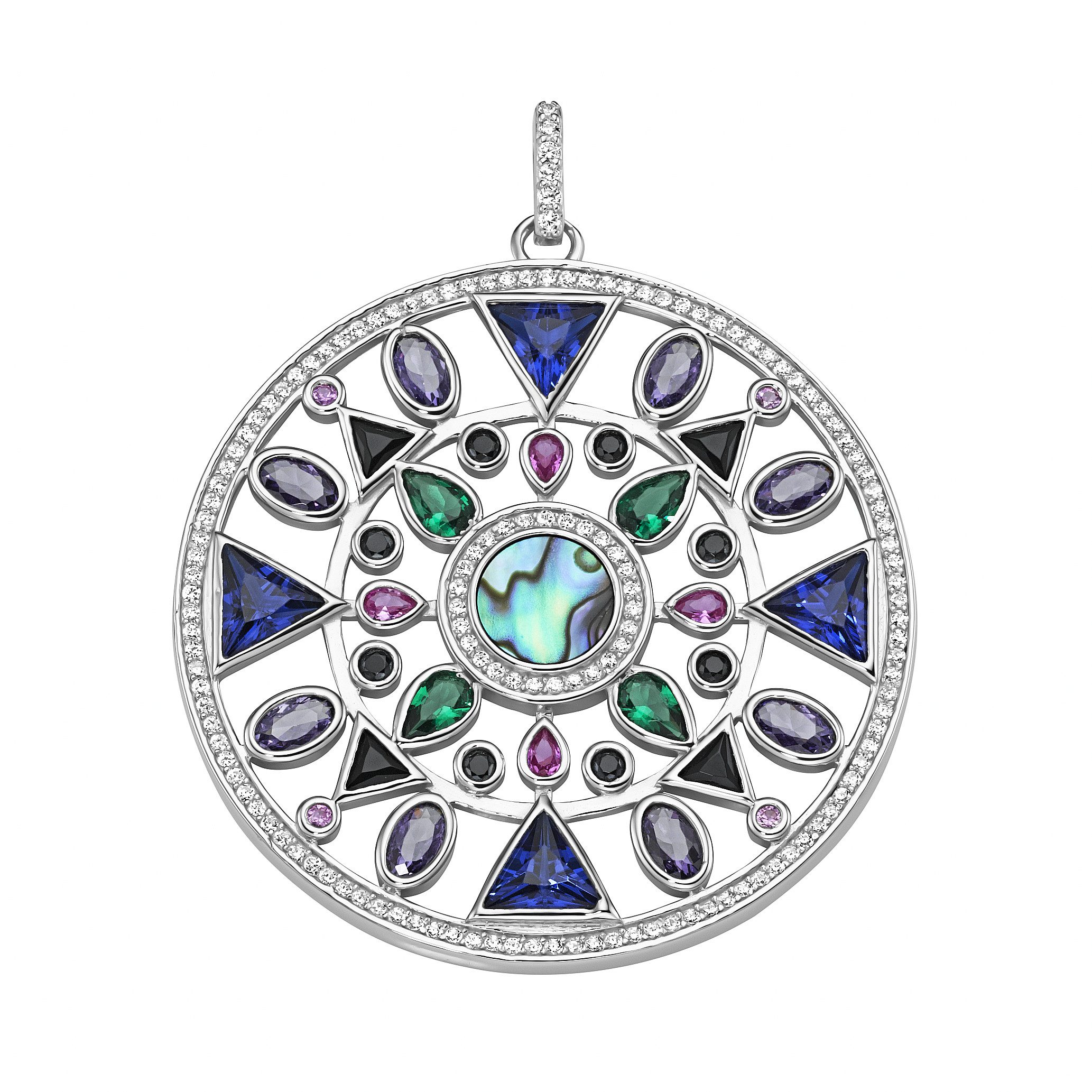 GIORGIO MARTELLO MILANO Kettenanhänger Mandala, Silber 925