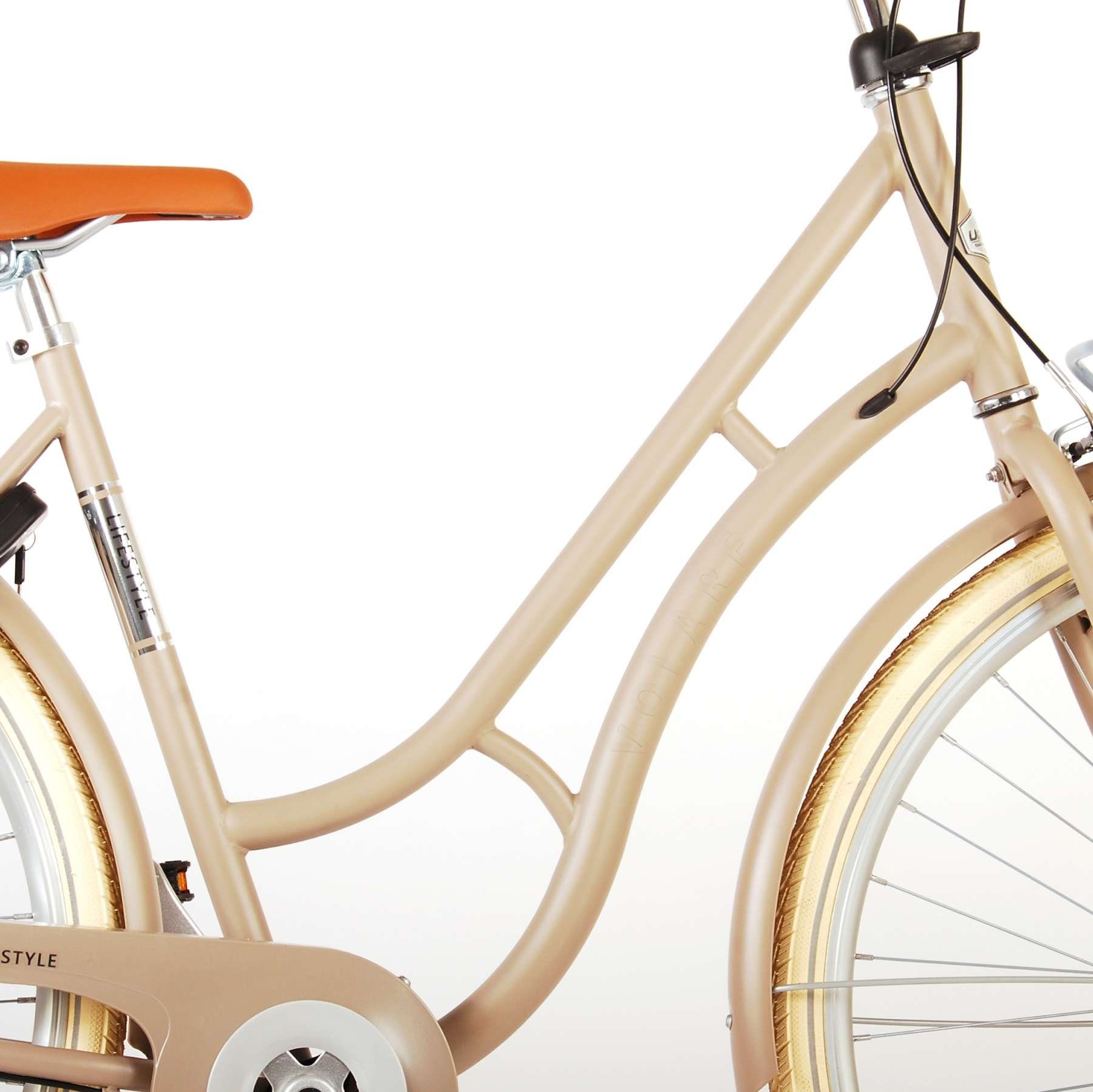 51 Damen LeNoSa Beige - 48 - Zentimeter - Shimano Nexus Sand, - Lifestyle / Volare Frauenfahrrad Cityrad 3-Gang