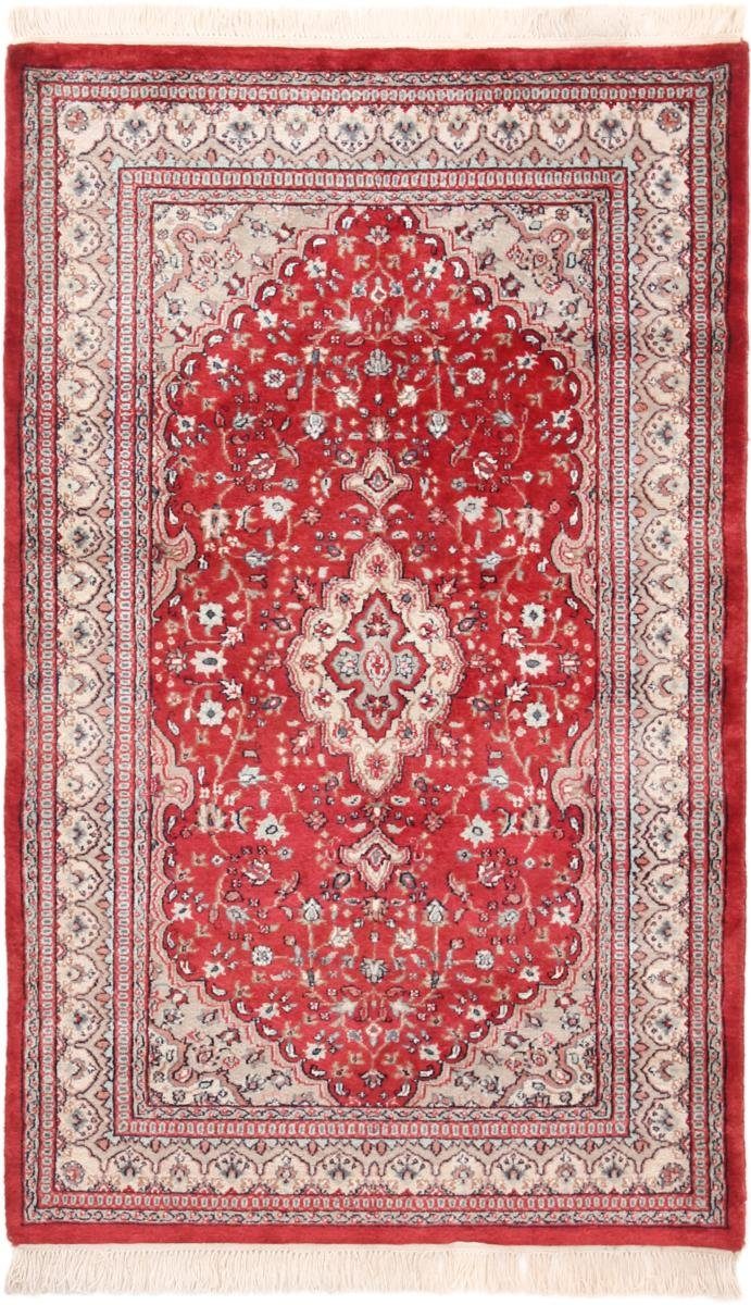 Orientteppich Indo Keshan 93x159 Handgeknüpfter Orientteppich, Nain Trading, rechteckig, Höhe: 12 mm | Kurzflor-Teppiche
