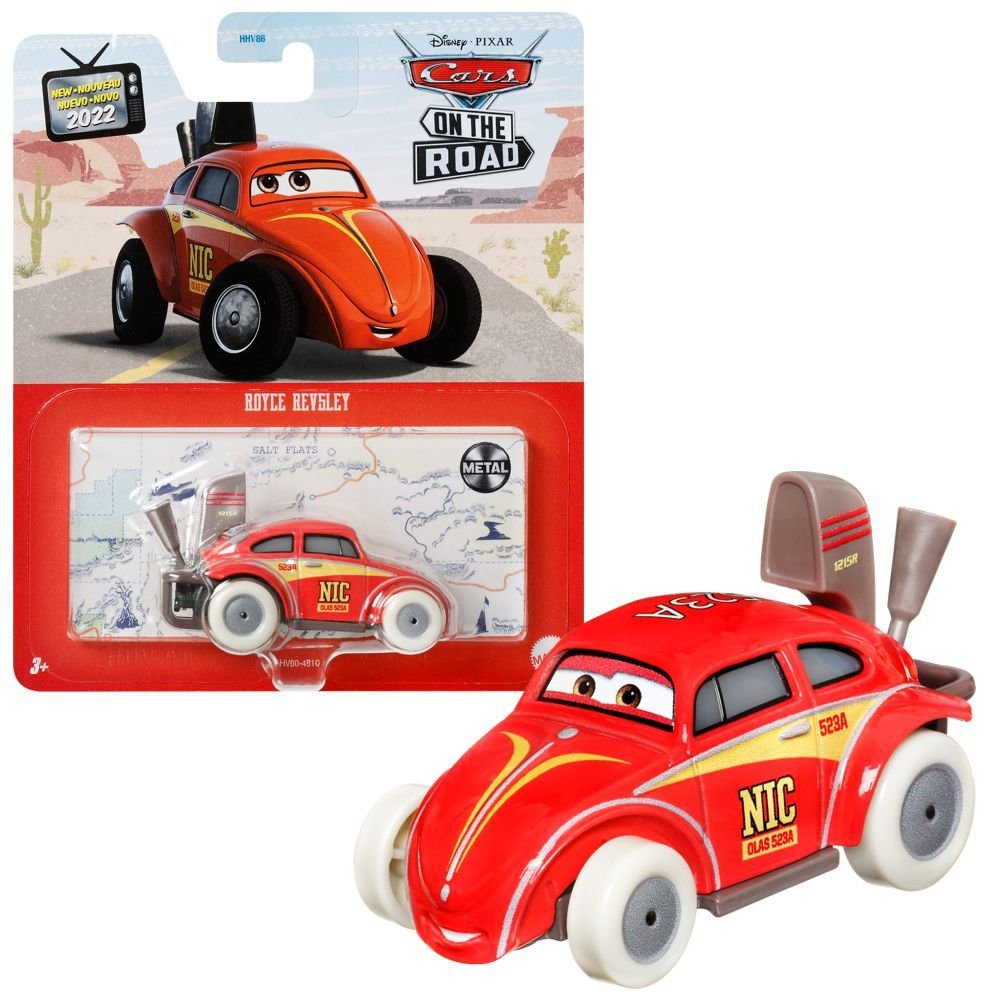 Disney Cars Spielzeug-Rennwagen Fahrzeuge Cars Mattel Die Racing Disney Royce Style Cast 1:55 Auto Revsley