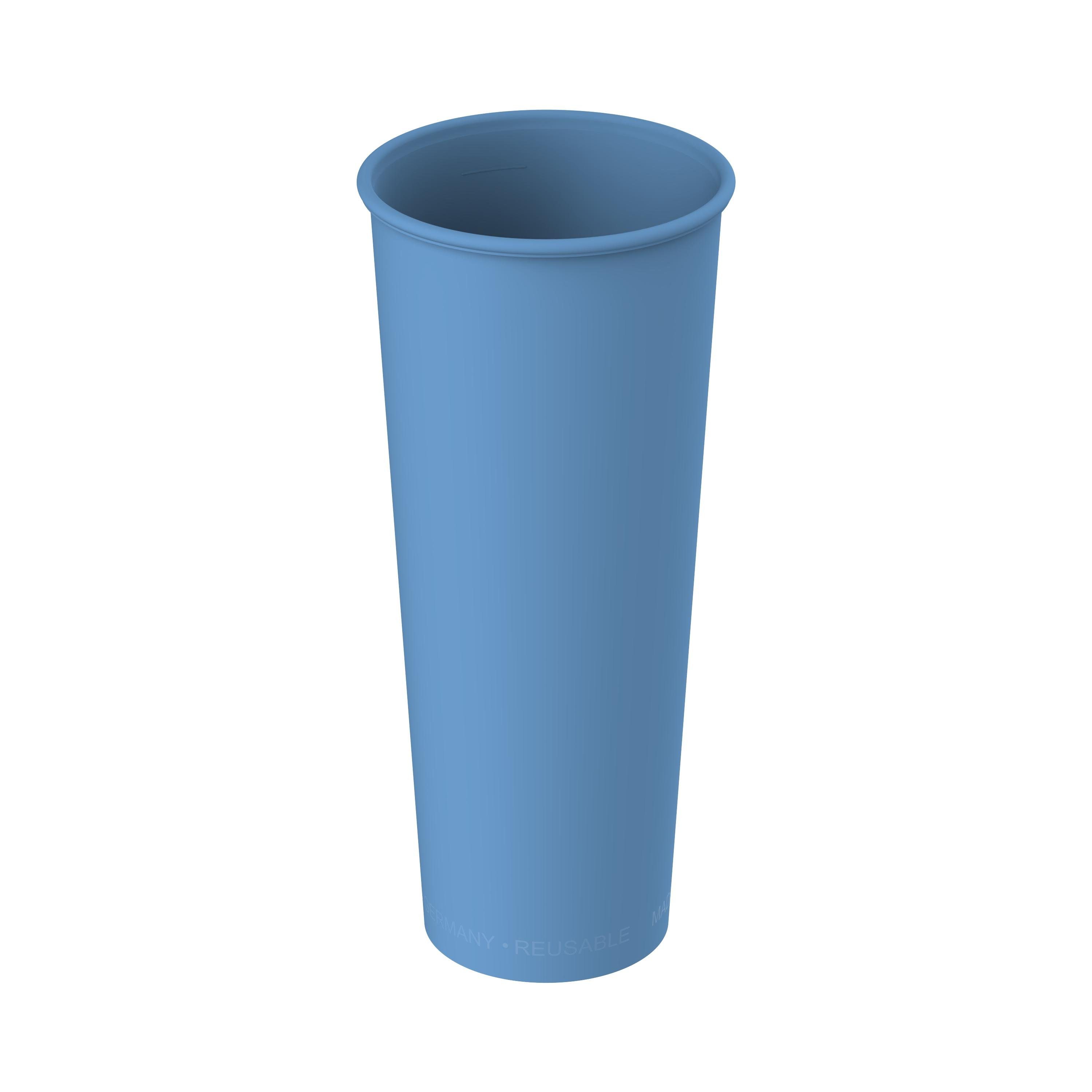 elasto Becher to Go 500 ml Trinkbecher BPA-frei Mehrwegbecher für unterwegs, Made in Germany, Spülmaschinengeeignet, 100% recylebar, Becher