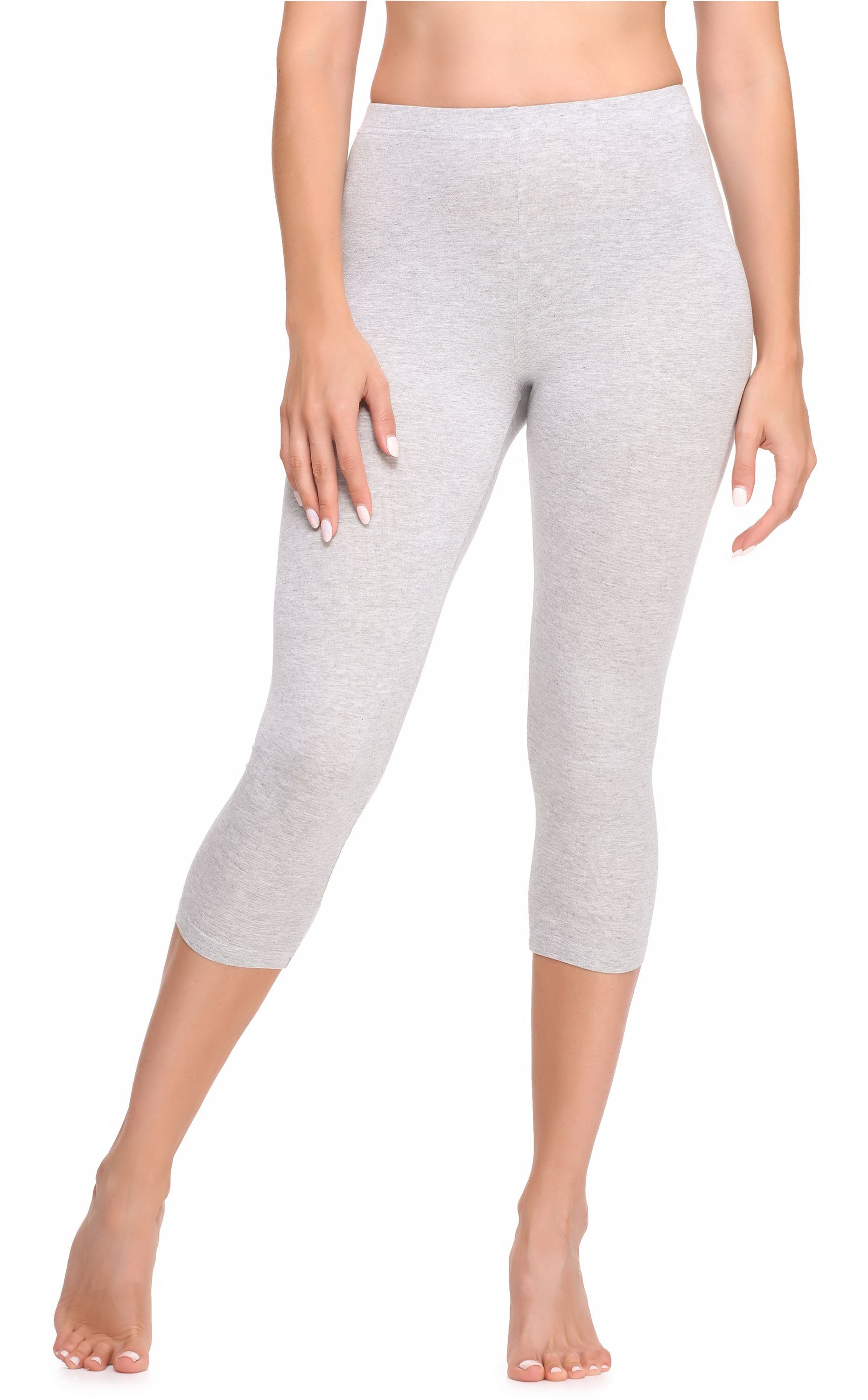 Leggings Damen Leggings 3/4 aus Viskose LA40-202