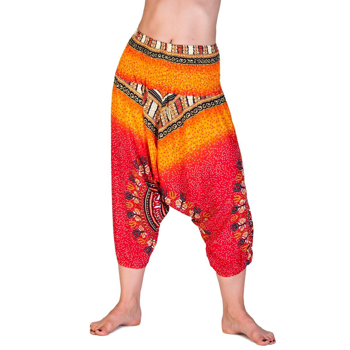 PANASIAM Haremshose Aladinhose für Kinder oder als 3/4-Hose Pumphose Freizeithose Haremshose als Caprihose aus hochwertiger natürlicher Viskose