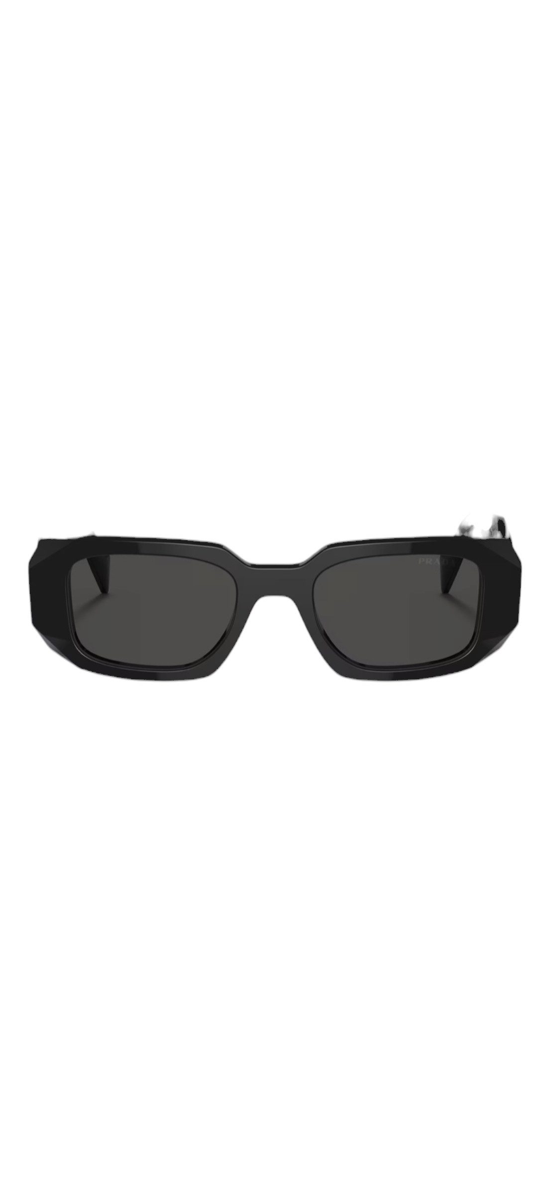 PRADA Sonnenbrille Prada Sonnenbrille PR 17WS Schwarz Rechteckig Acetat