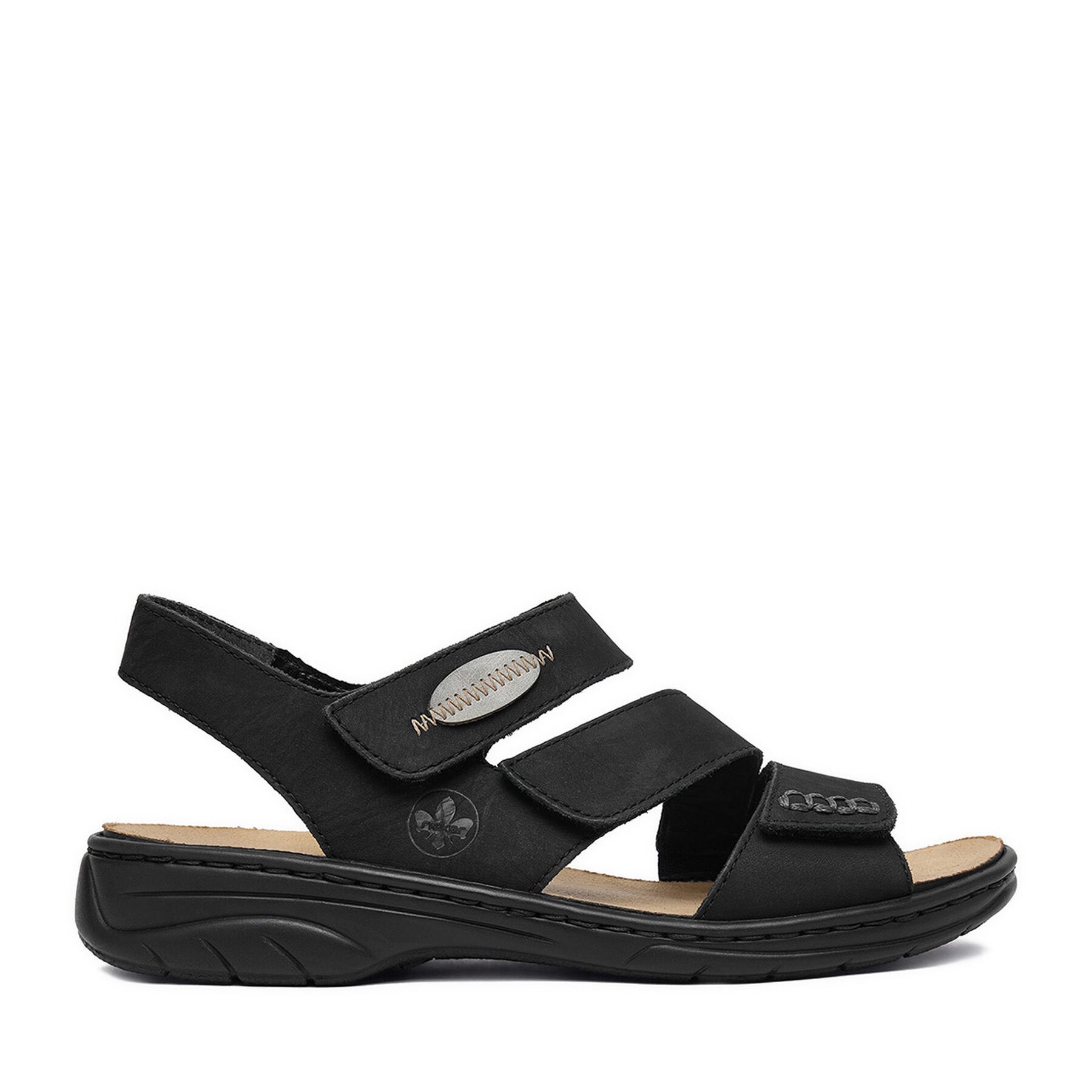 Rieker Rieker Damen-Sandalen Schwarz 64573-00 Sandale