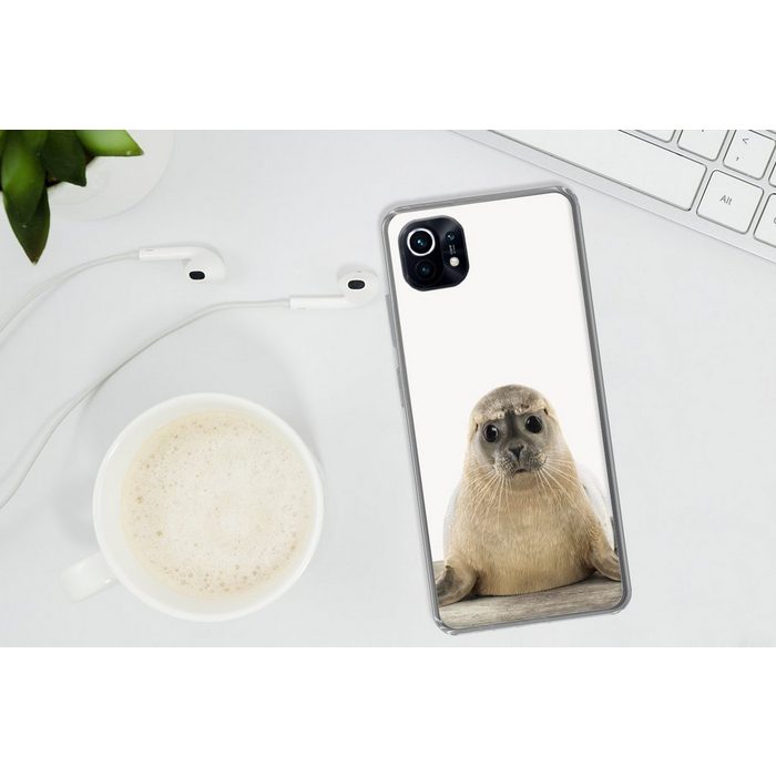 MuchoWow Handyhülle Robbe - Tiere - Kinder - Jungen - Mädchen - Kinder Phone Case Handyhülle Xiaomi Mi 11 Silikon Schutzhülle