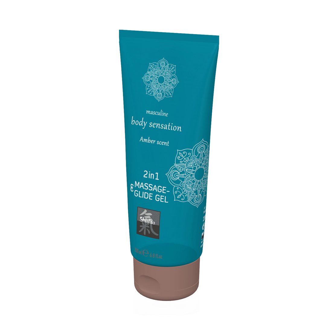 Gleitgel 2 in 1 Massage und Glide Gel - Amber - 7 fl oz / 200 ml