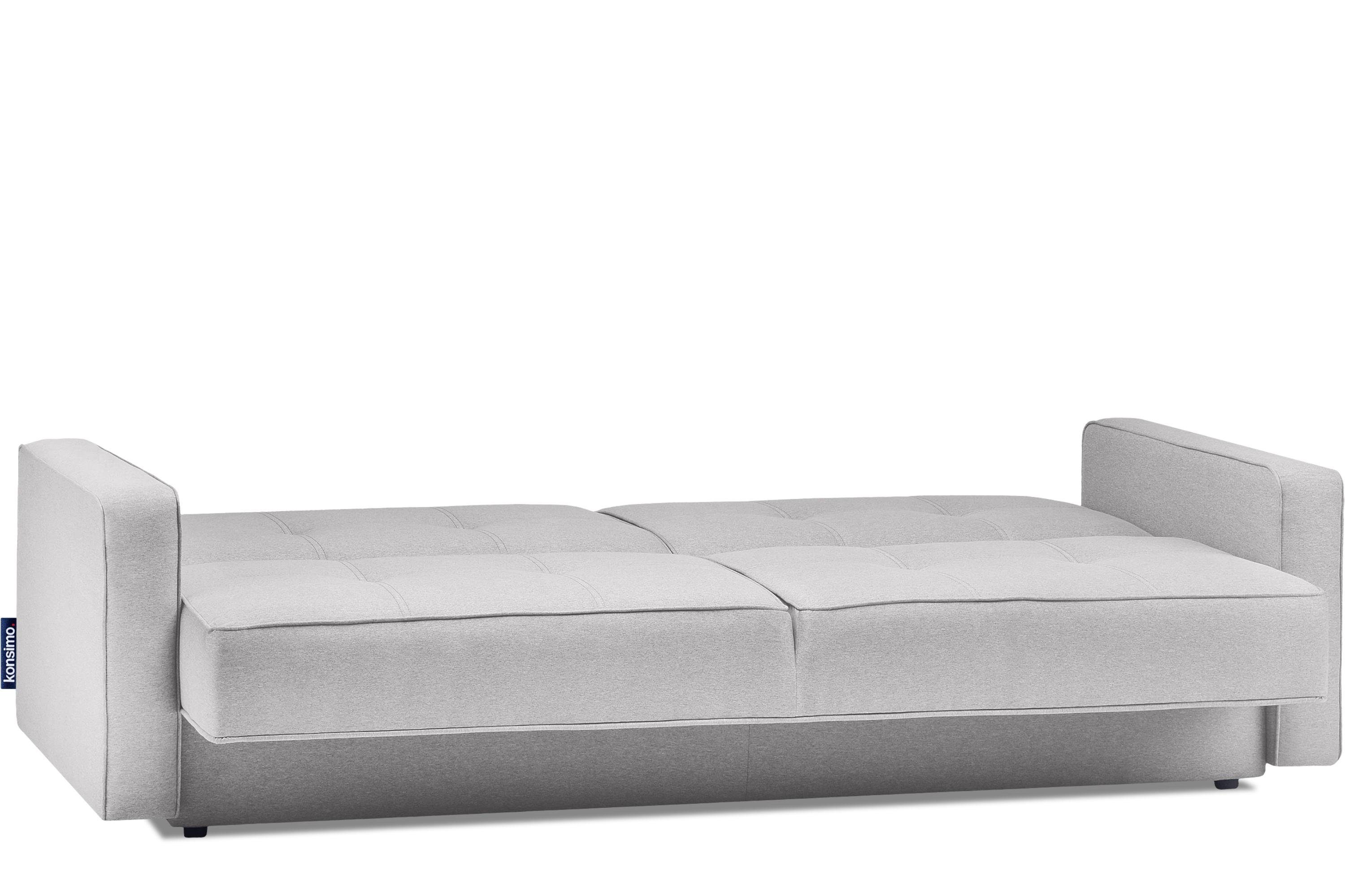 ORIO Personen, Konsimo Liegefläche: mit Sofa 3 Schlafsofa Wellenunterfederung, mit Schlaffunktion 219x90cm,