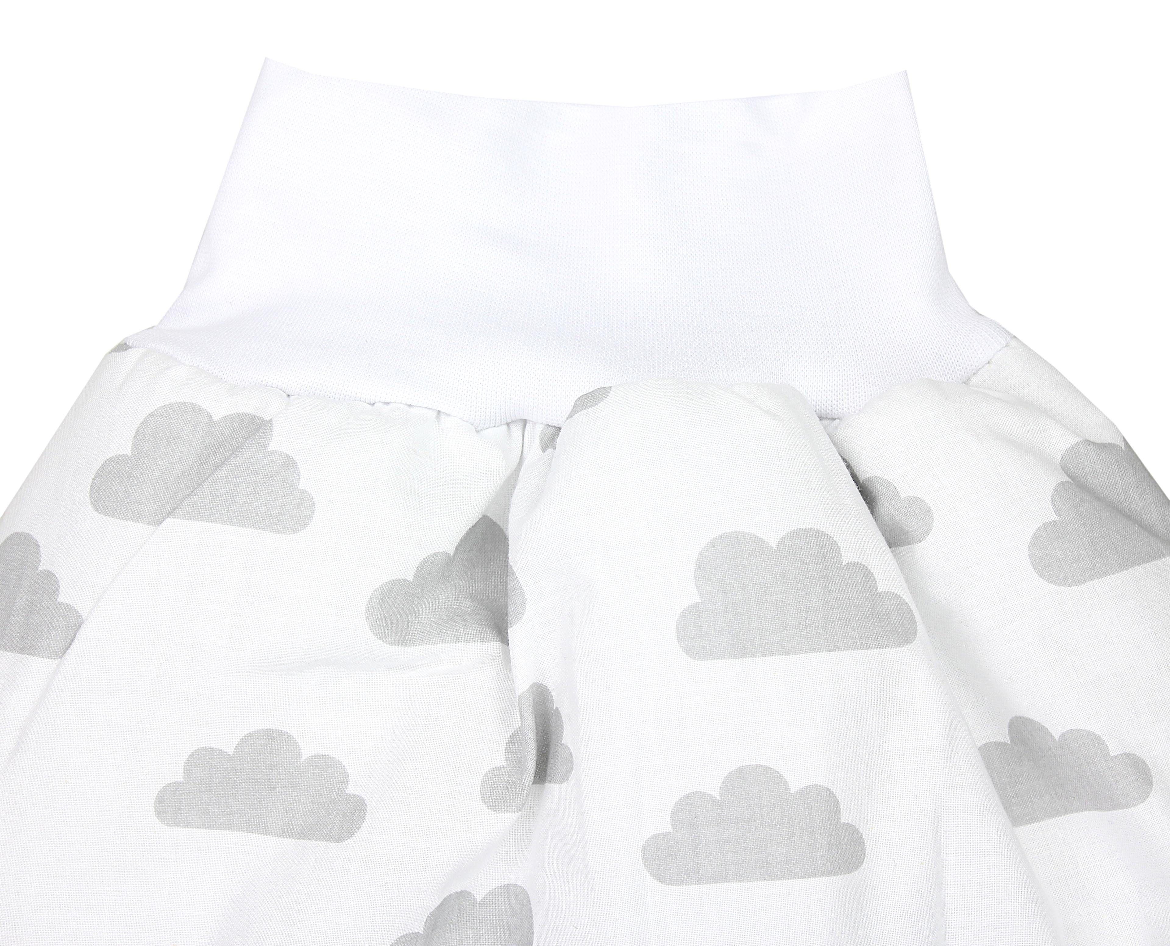 für TupTam Wolken Baby Jungen Mädchen Babyschlafsack Grau Schlafsack Strampelsack Winterschlafsack