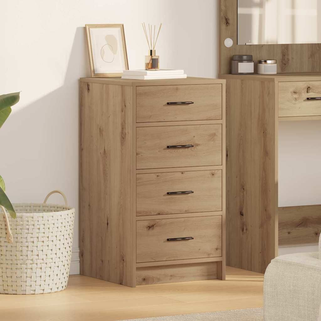 vidaXL Sideboard Sideboard Artisan-Eiche 40 x 41 x 75 cm Holzwerkstoff (1 St) – Bild 2 von 5