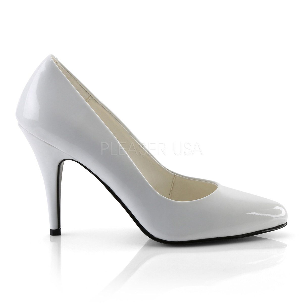 Schuhe High Heels Pleaser VANITY-420 Weiß Lack High-Heel-Pumps