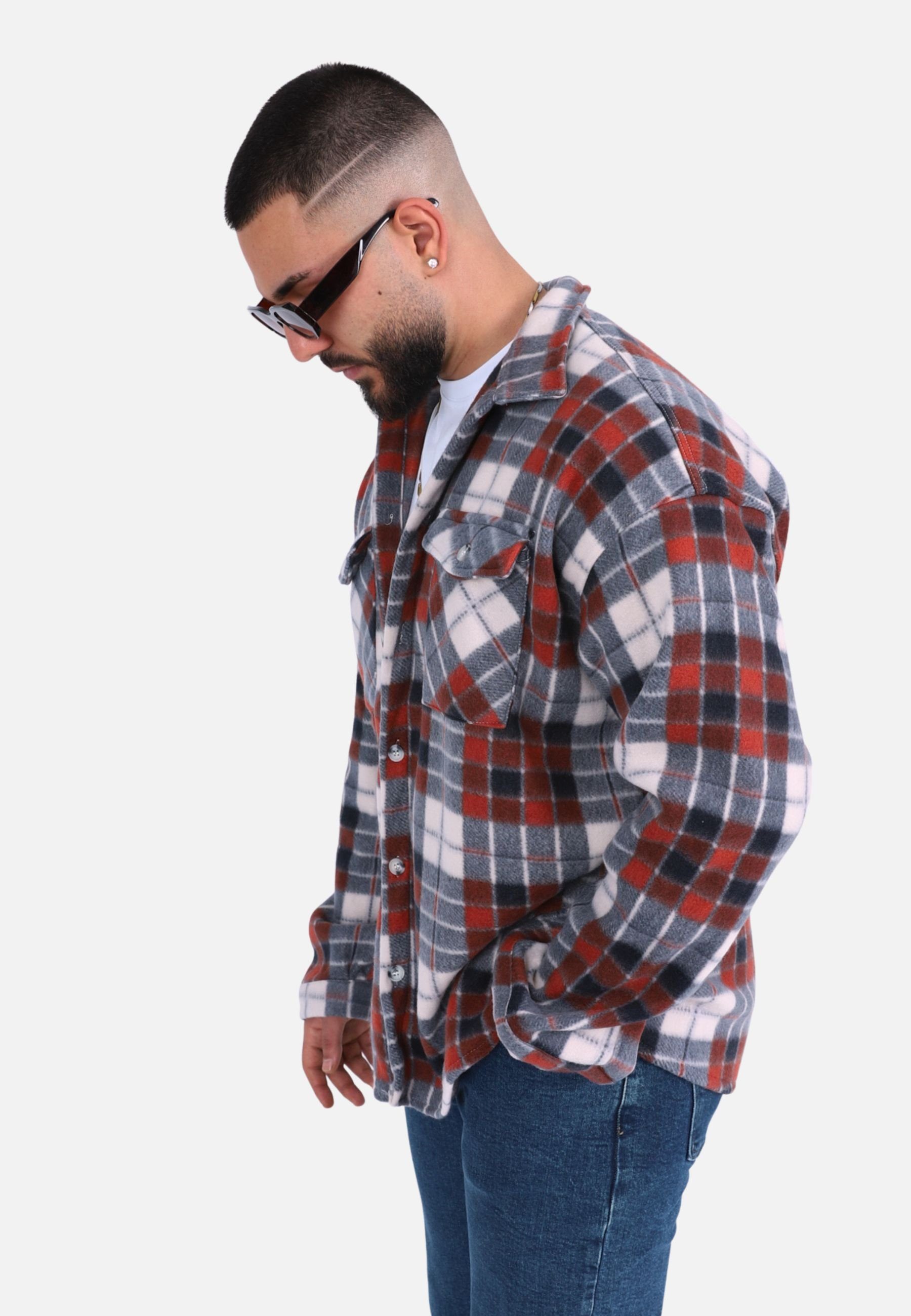 COFI Casuals Hemdjacke Herren Fleece Hemdjacke günstig online kaufen