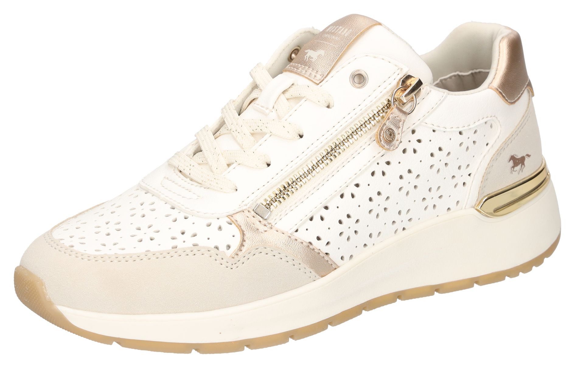 Mustang Shoes Sneaker, Runners Sneaker, Plateausneaker mit Außenreißverschl günstig online kaufen