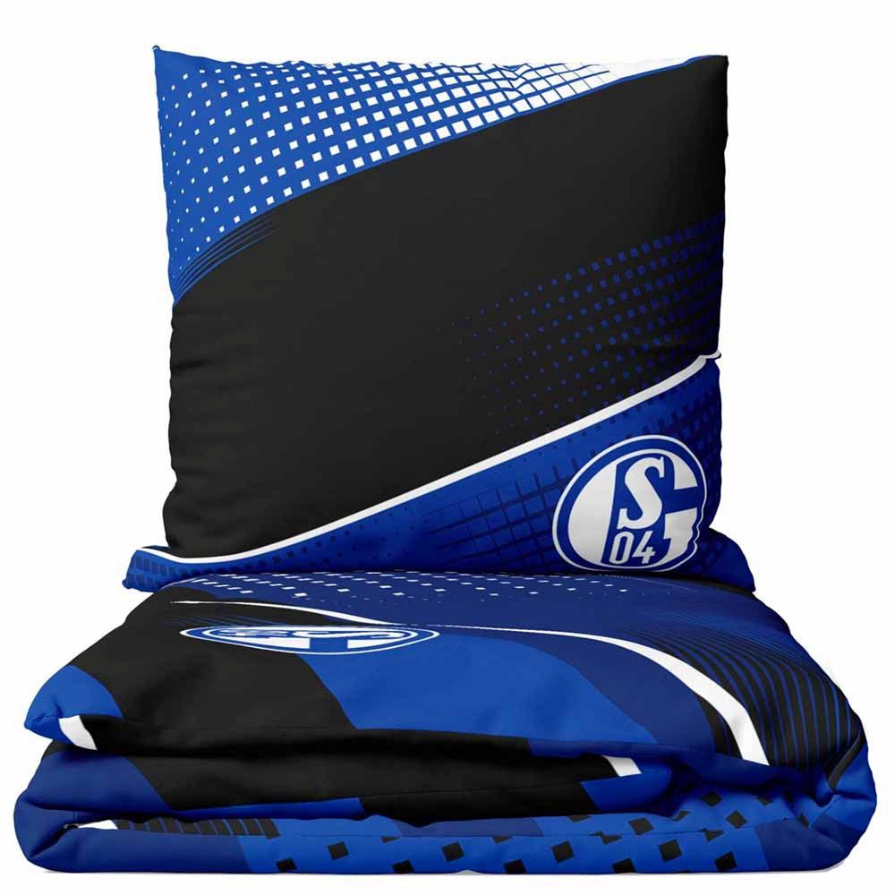 FC Schalke 04 Bettwäsche FC Schalke 04 Bettwäsche Schwarz Blau