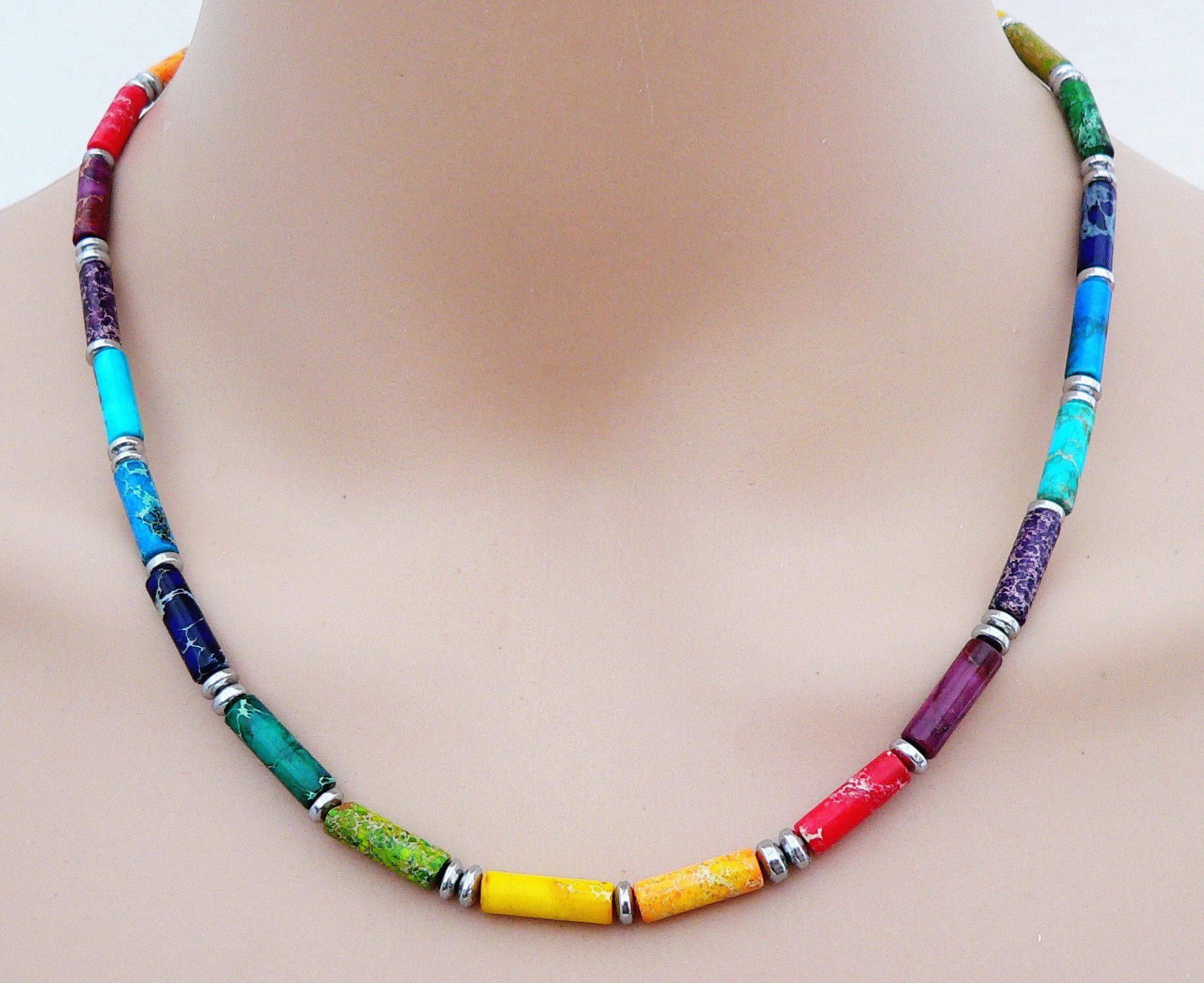 traumschmuck Kette ohne Anhänger 219d Halskette Edelstein Impression Jaspis günstig online kaufen