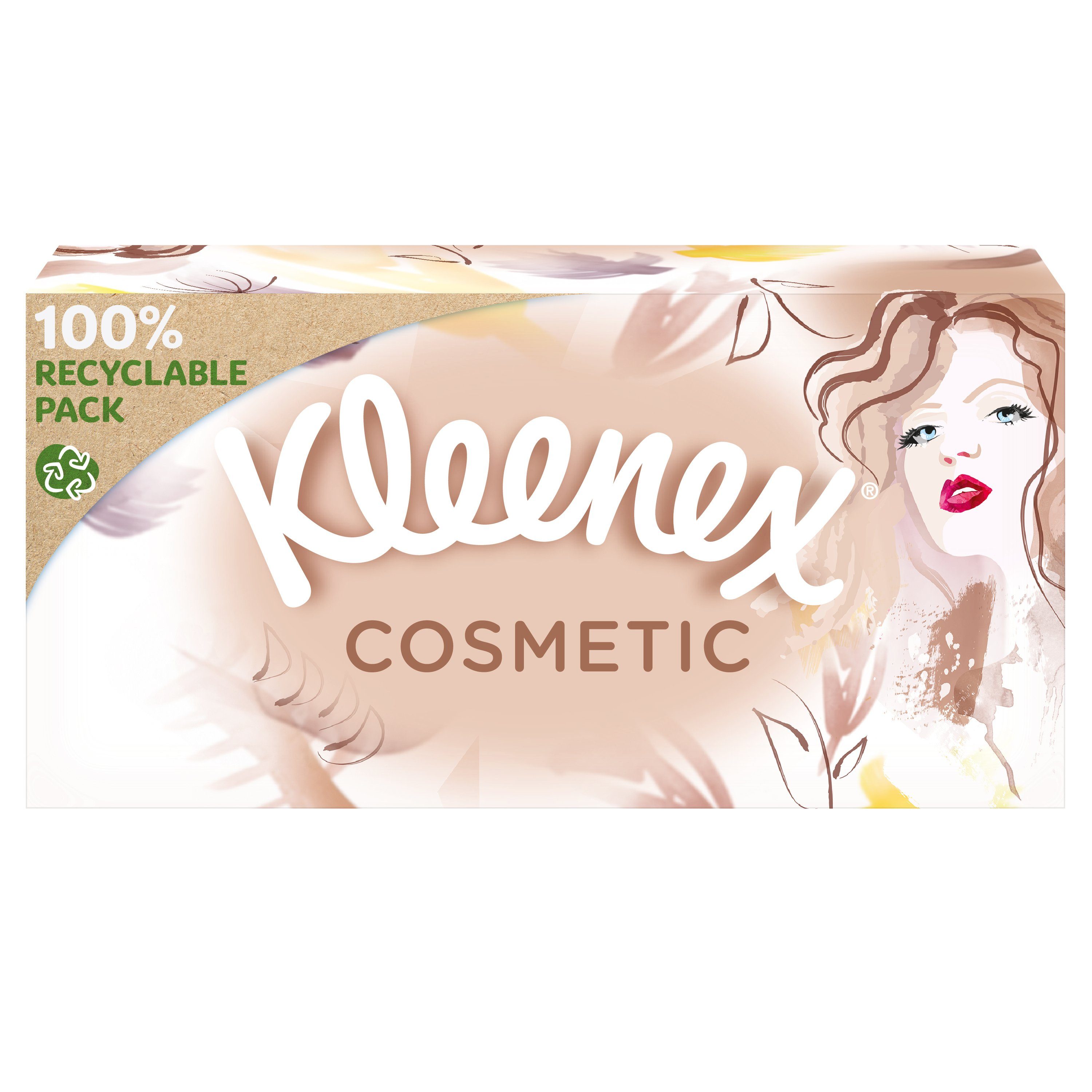 KLEENEX Kosmetiktücher Cosmetic Kosmetiktücher-Box extra-weich 3-lagig 24 Boxen x 80 Tücher