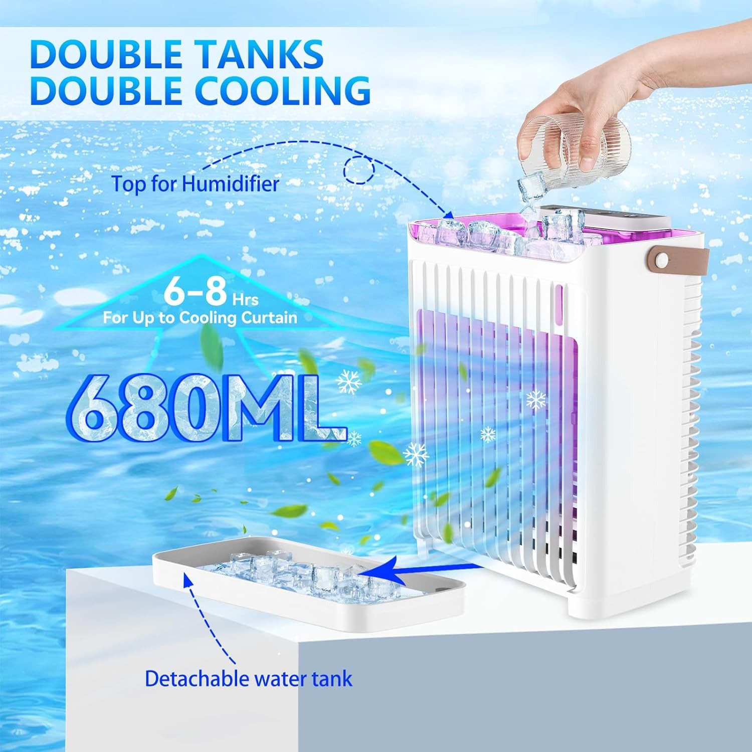 RWEUOQ Standventilator Ventilatorkombigerät Tragbarer Luftkühler Klimaanlag günstig online kaufen
