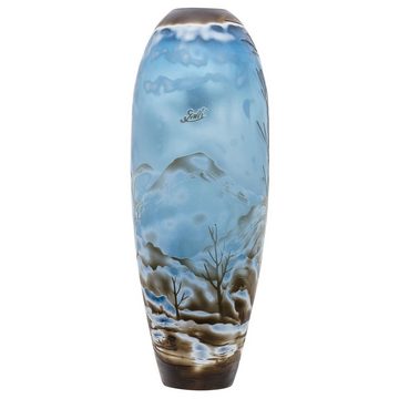 Aubaho Tischvase Vase Replika nach Galle Gallé Glasvase Glas Antik-Jugendstil-Stil Kopi