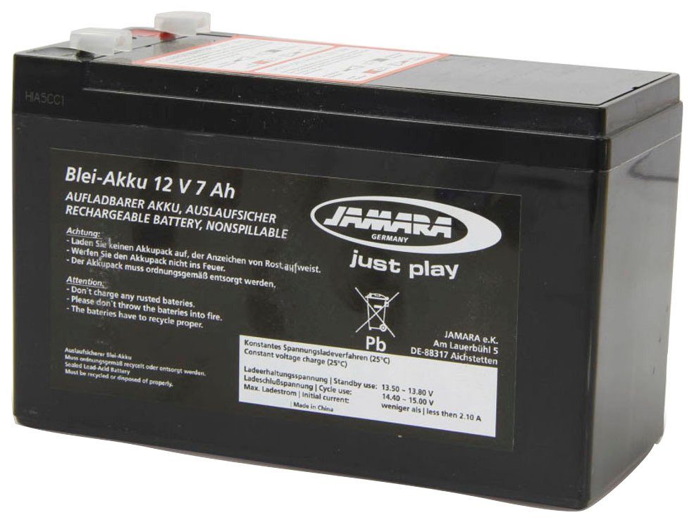 Jamara Ride-on Elektromobil-Akku, Blei-Akku 12V 7Ah