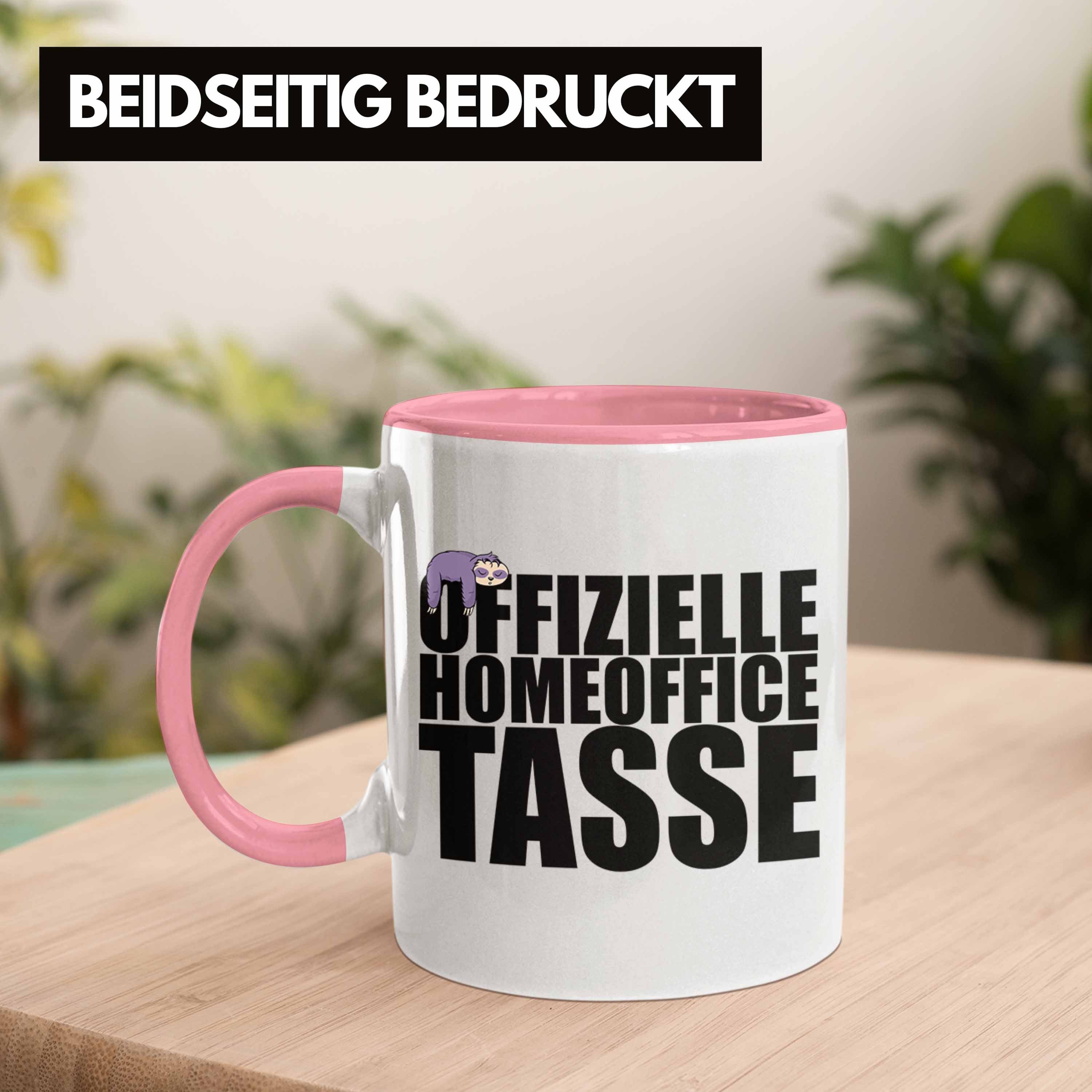 Geschenk Offizielle Tasse Lustig Faultier Homeoffice Office Spruch - Kaffetasse - Tasse Beidseitig Home Rosa Männer, Trendation Trendation Bedruckt