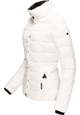 Navahoo Steppjacke Miamor hochwertige Winterjacke m. voluminöser Kunstpelz-Kapuze