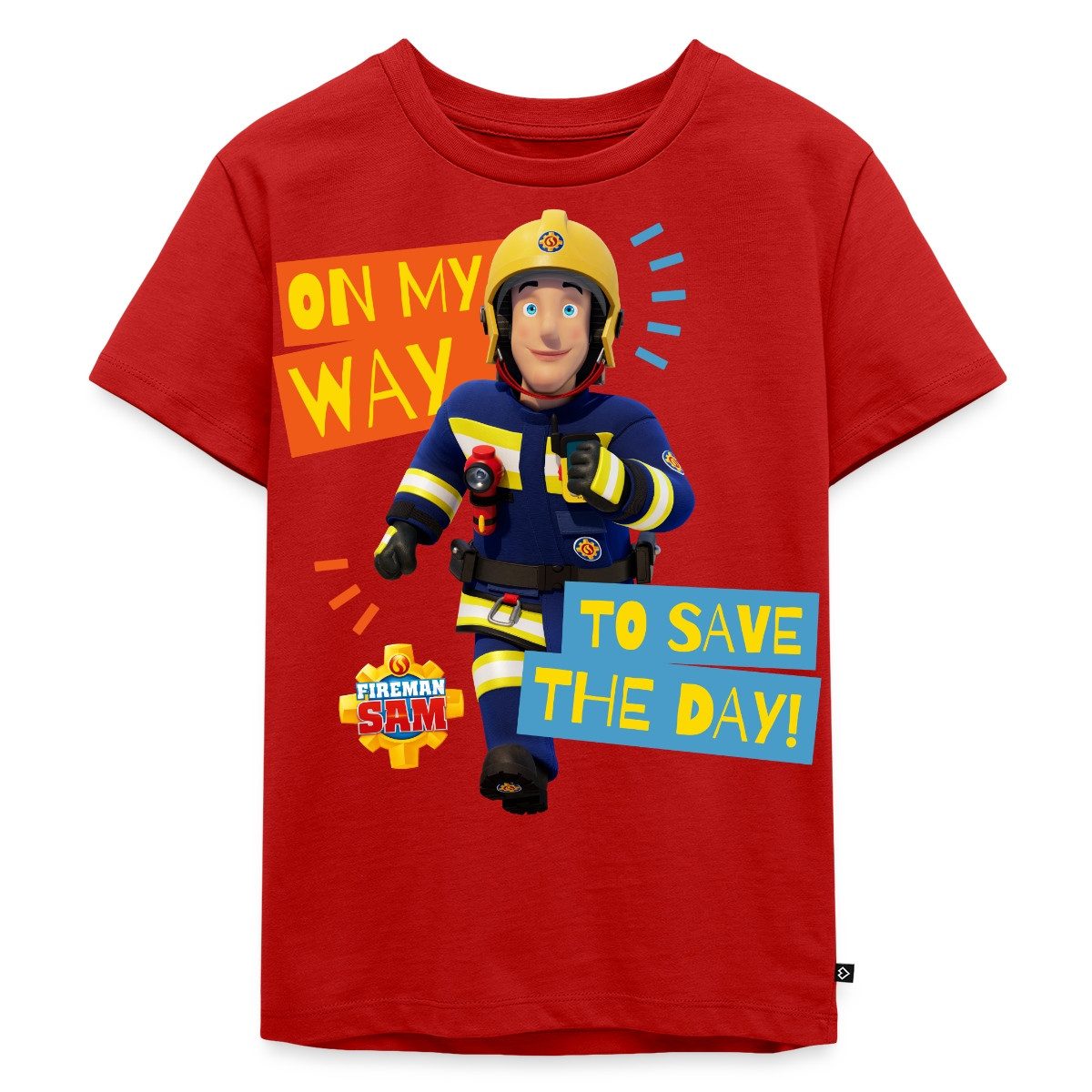 T-Shirt Feuerwehrmann Sam™ On My Way To Save The Day Kinder Premium T-Shirt