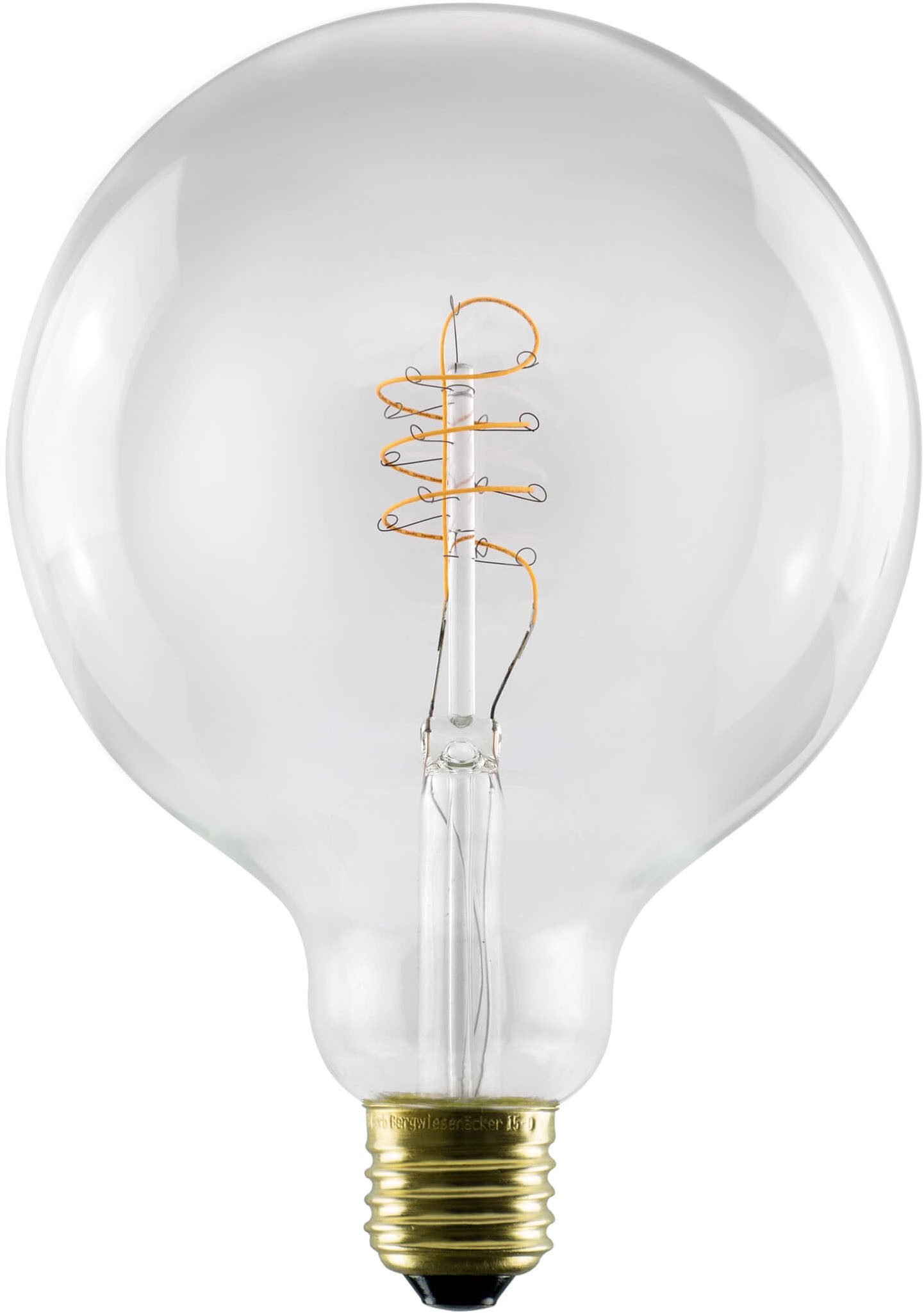 SEGULA LED-Filament LED Globe 125 klar, E27, E27, 1 St., Warmweiß
