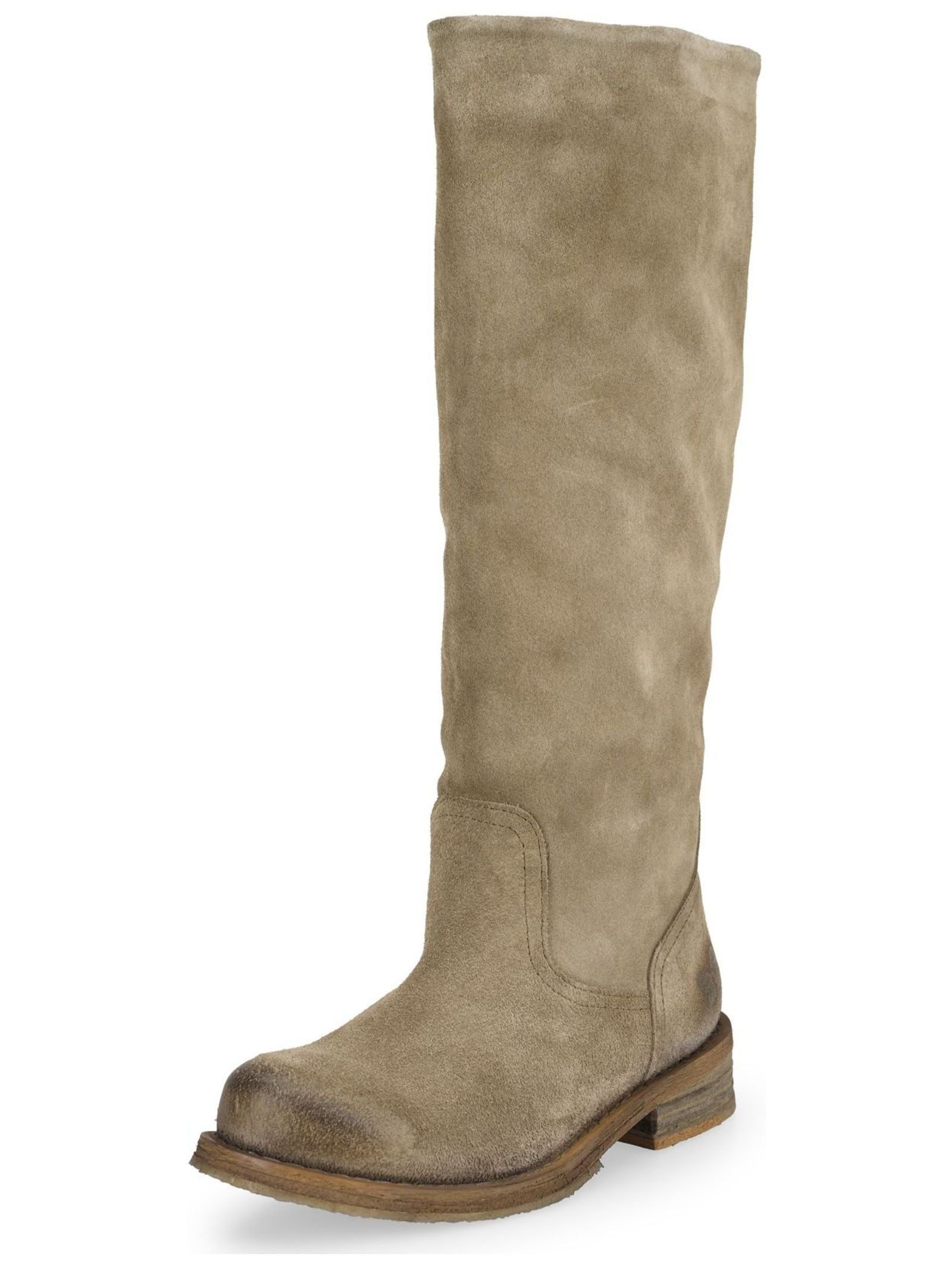 Felmini Wide Fit Stiefel Leder Stiefel günstig online kaufen