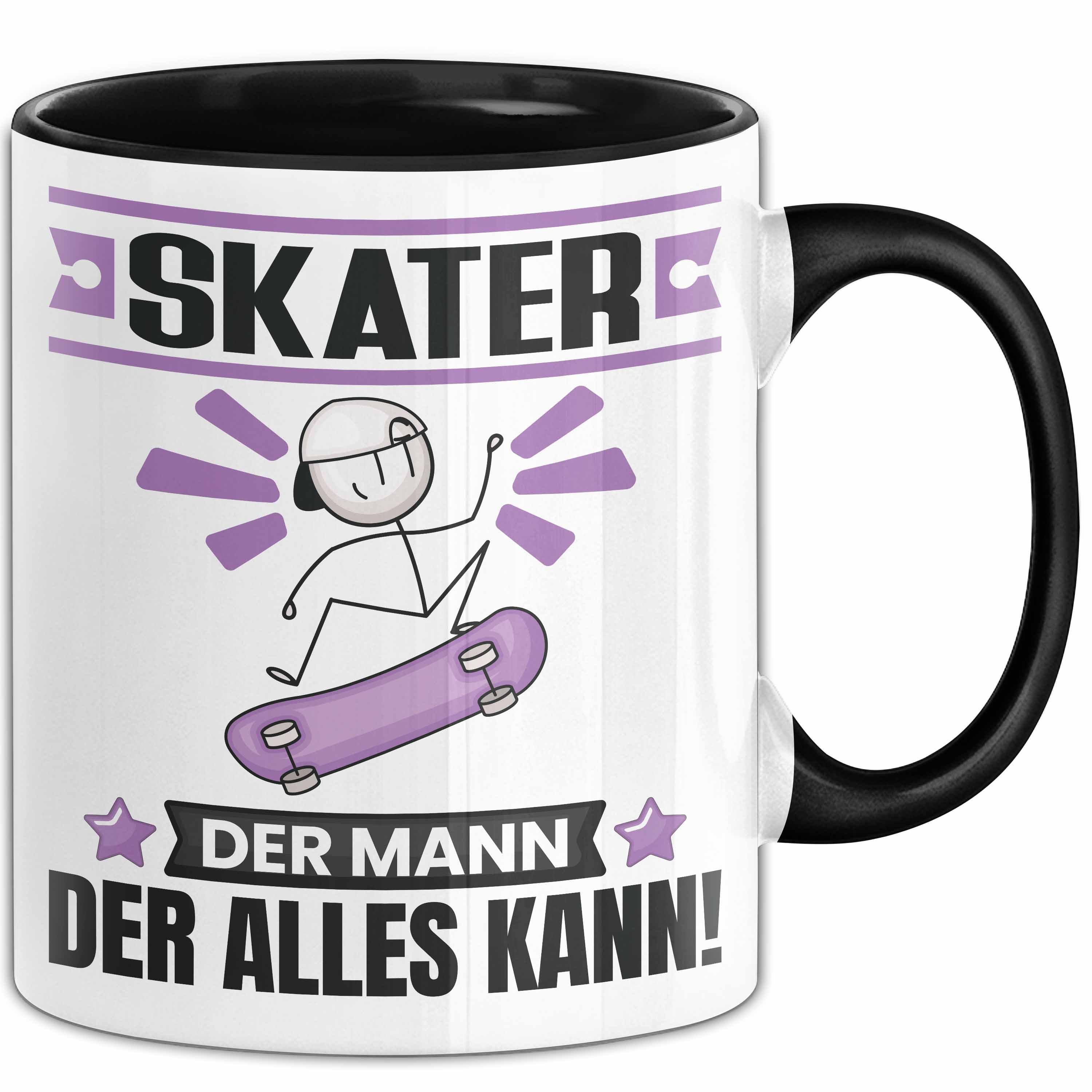 Trendation Tasse Skater Tasse Geschenk für Skater Der Mann Der Alles Kann Geschenkidee, Keramik