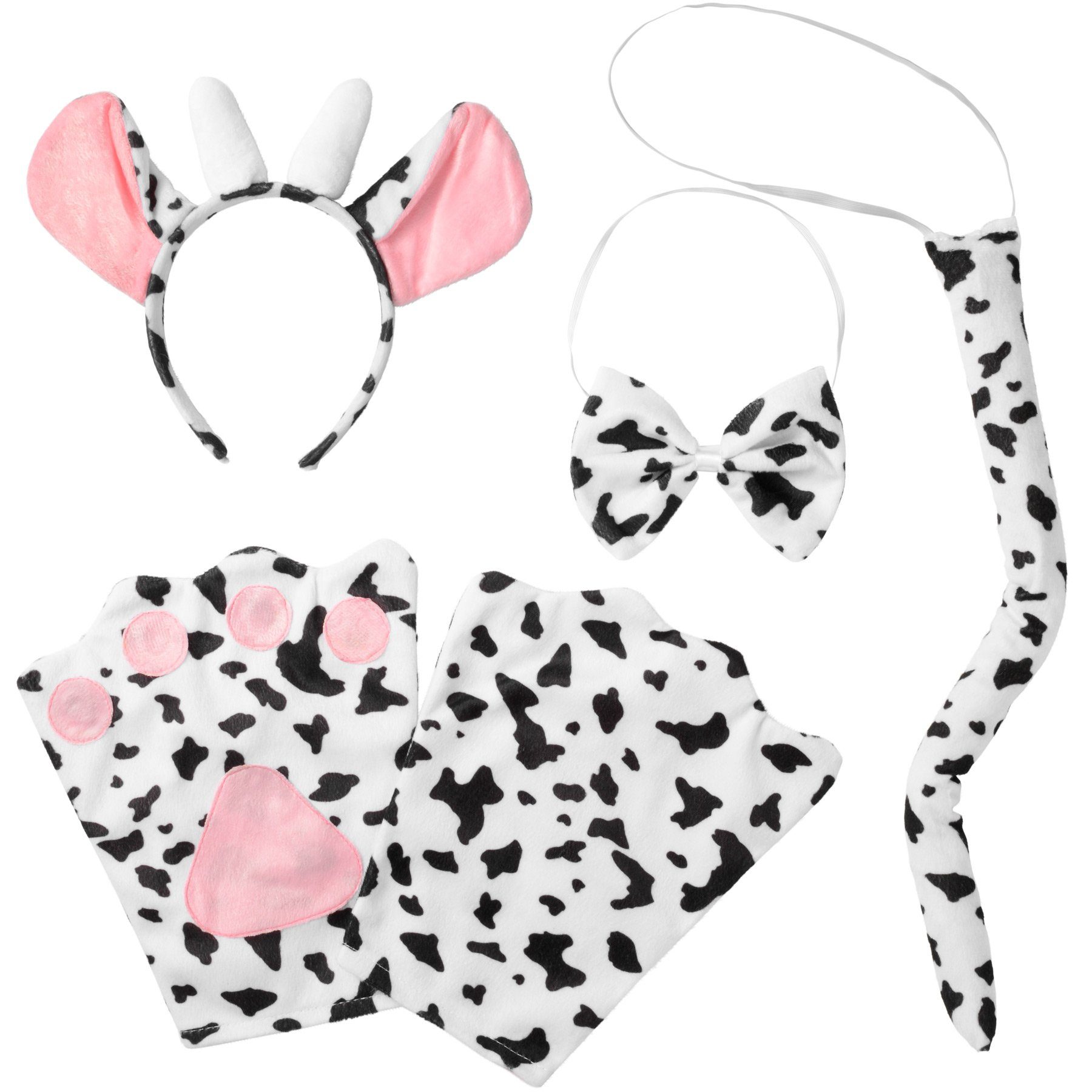 dressforfun Kostüm Accessoires-Set Kuh, Kuh-Zubehörset für Sie und Ihn in Einheitsgröße