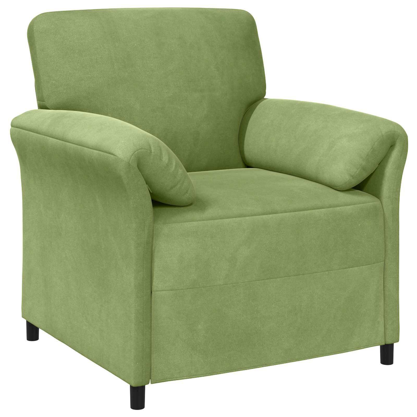 vidaXL Sofa 1-Sitzer Sofa Hellgrün 88 x 83 x 95 cm Samt, 1 Teile