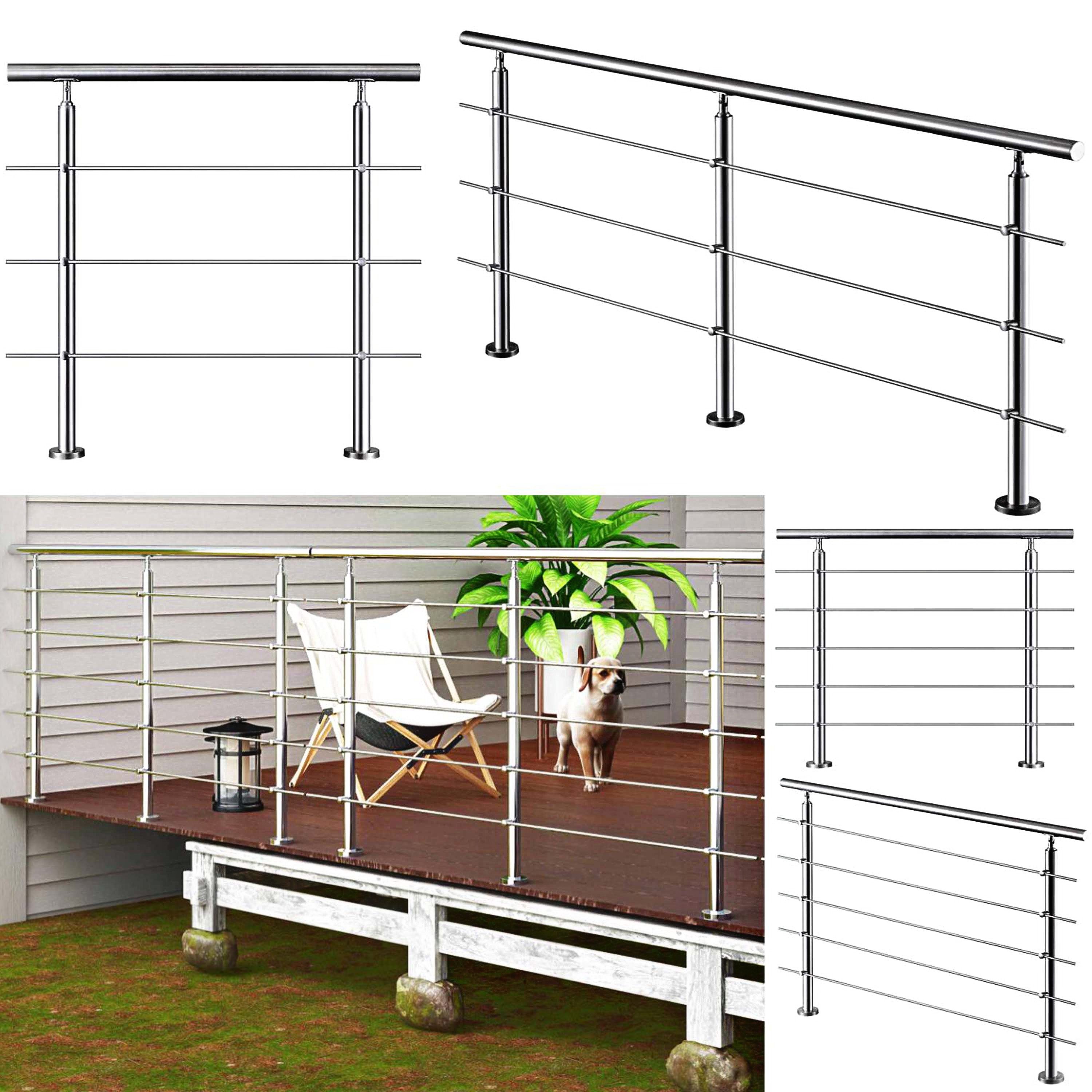 Duschparadies Handlauf Treppengeländer Außen, Handlauf Edelstahl Geländer, günstig online kaufen