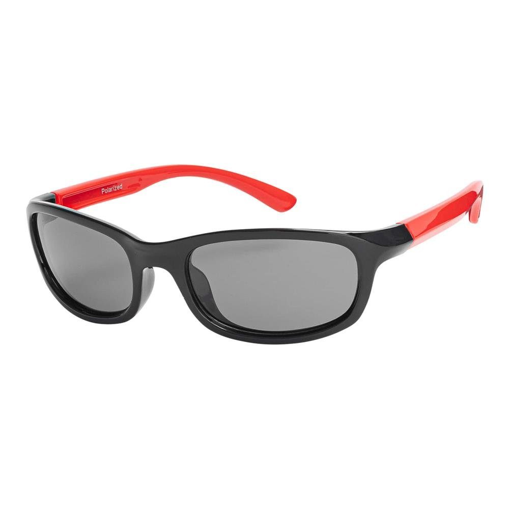 Kinder Sonnenbrille BEZLIT Jungen Mädchen Eyewear Schwarz-Rot (1-St) polarisierten Sonnenbrille mit Designer Linsen