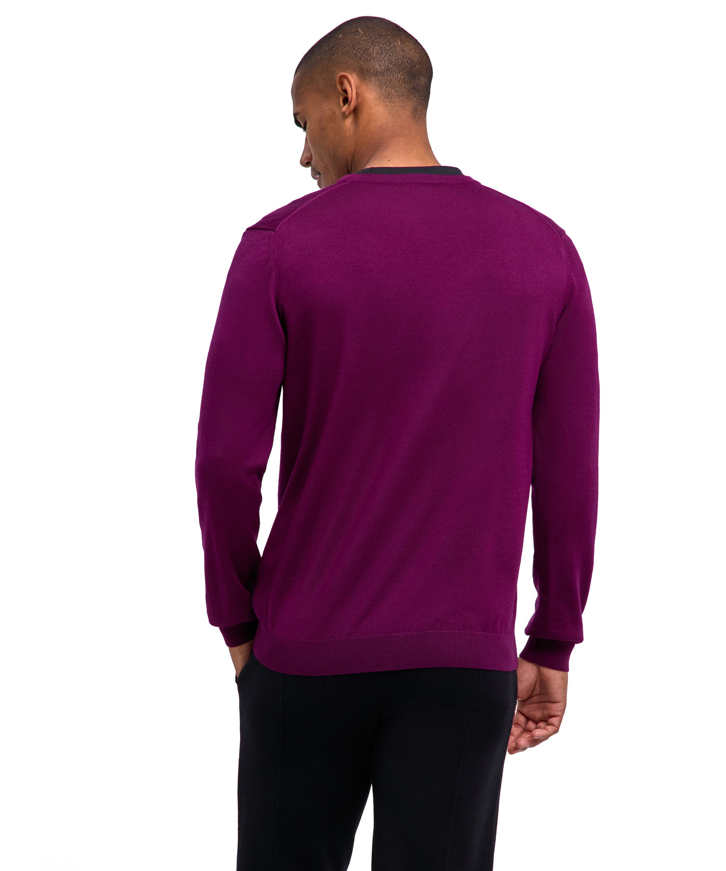 FALKE Strickpullover Pullover aus reiner, extrafeiner Merinowolle (1-tlg) aus reiner, extrafeiner Merinowolle