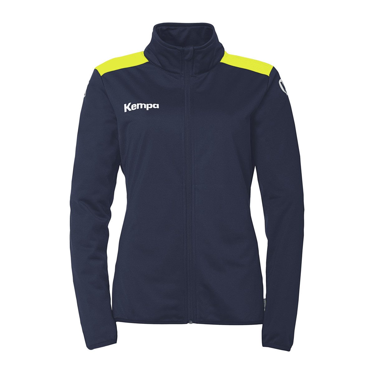 Trainingsjacke Emotion 27 (Full-Zip, 100% Polyester) marineblau/gelb Damen