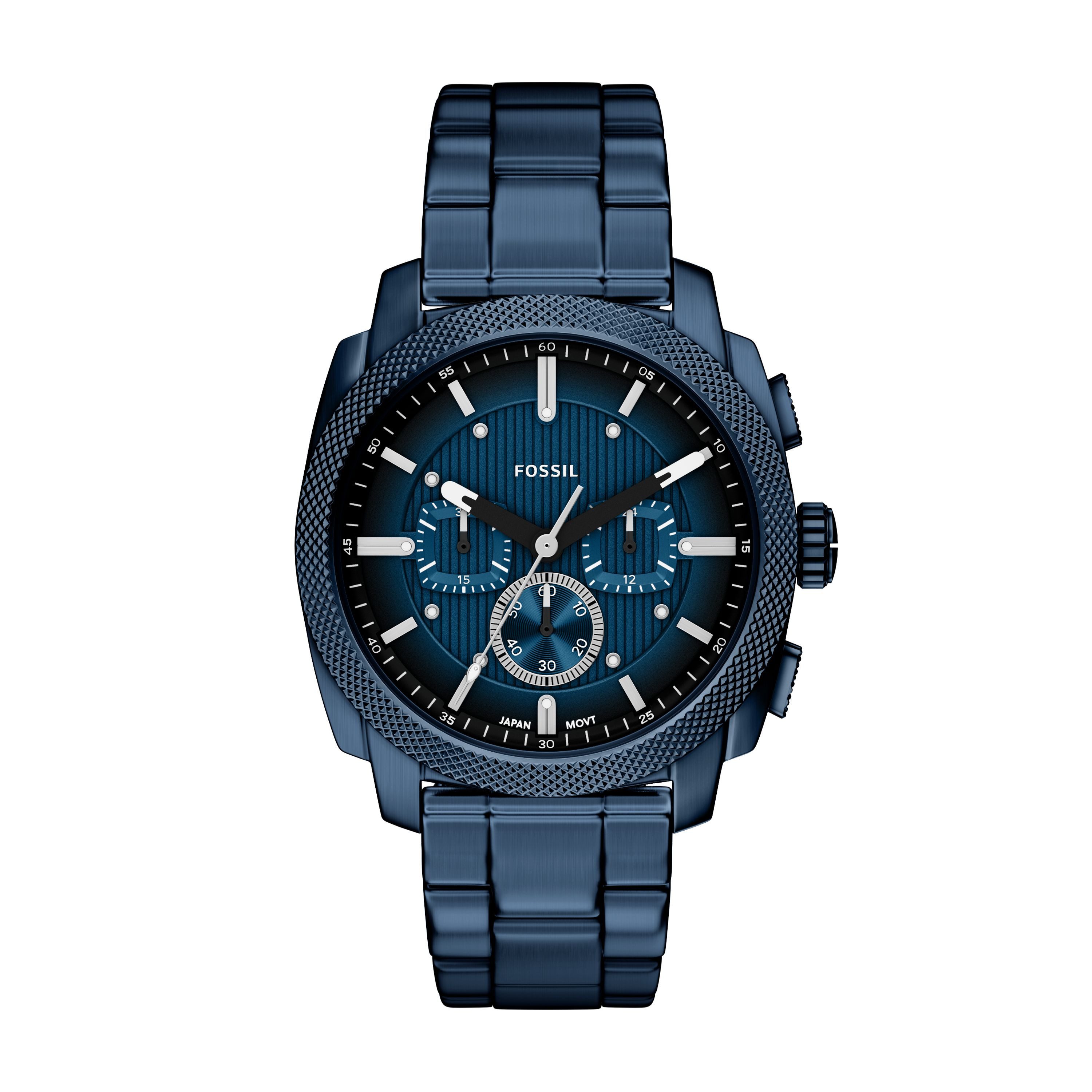 Fossil Chronograph Machine FS6167, Quarzuhr, Armbanduhr, Herrenuhr, Edelstahlarmband, analog