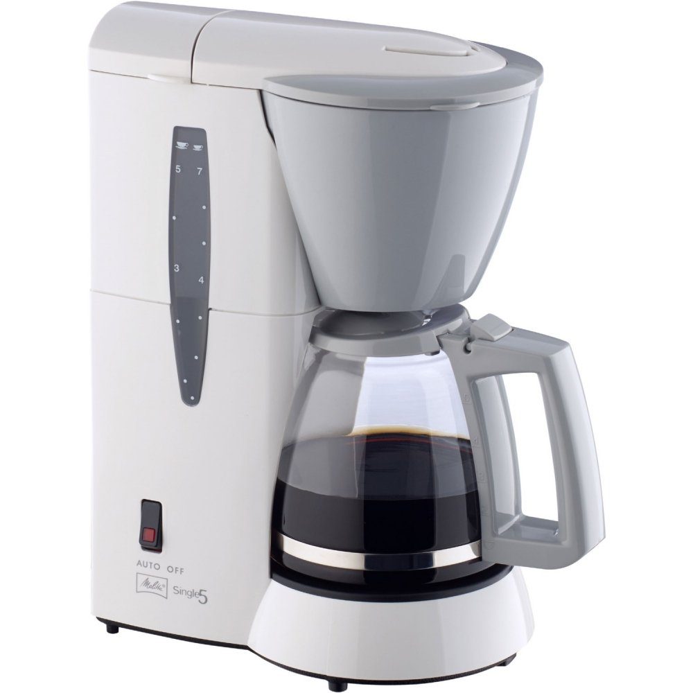 Melitta Filterkaffeemaschine Single 5 M 720-1/1 – Filterkaffeemaschine – weiß/grau