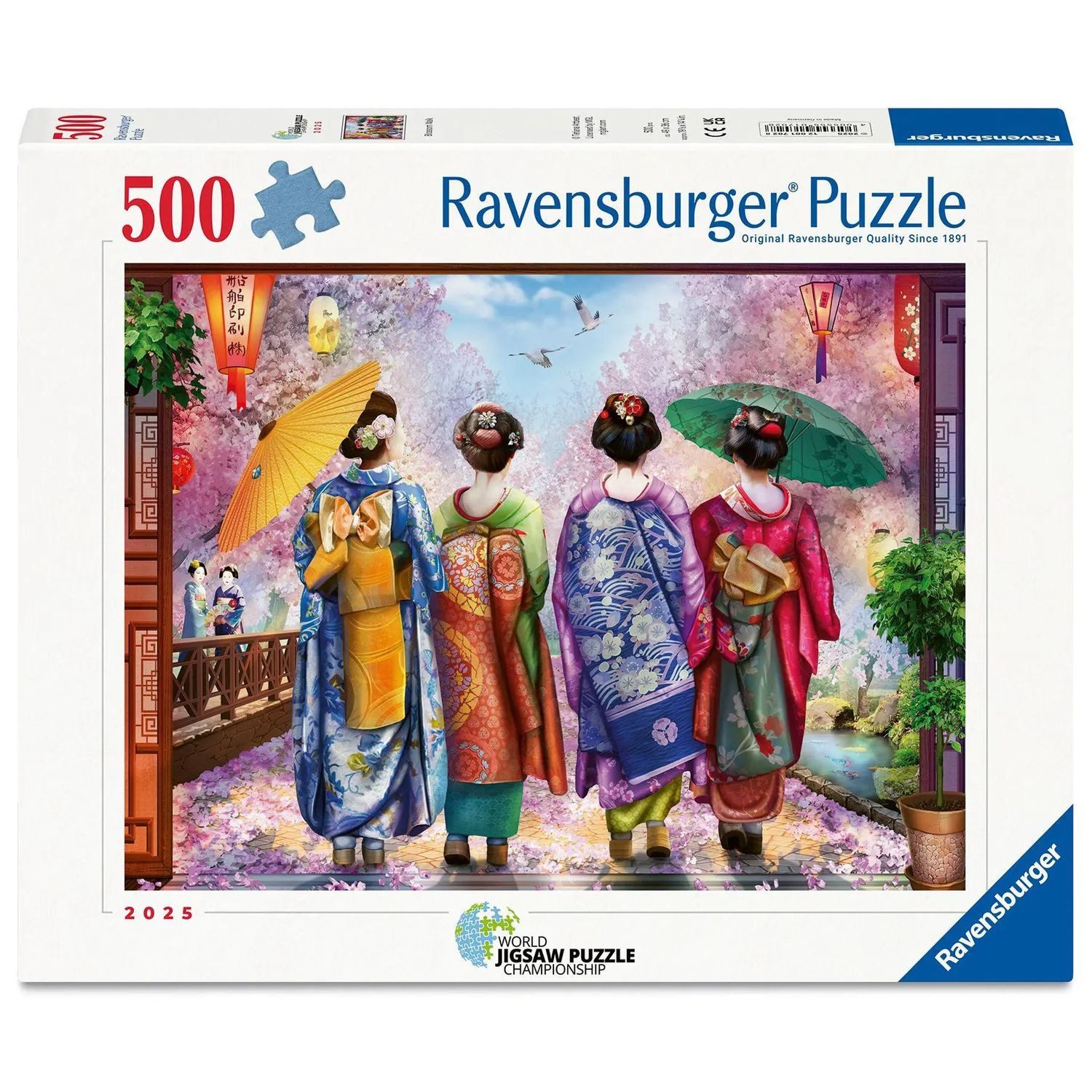 Ravensburger Puzzle Erwachsenenpuzzle 500 Teile - Kirschblütenspaziergang, 500 Puzzleteile