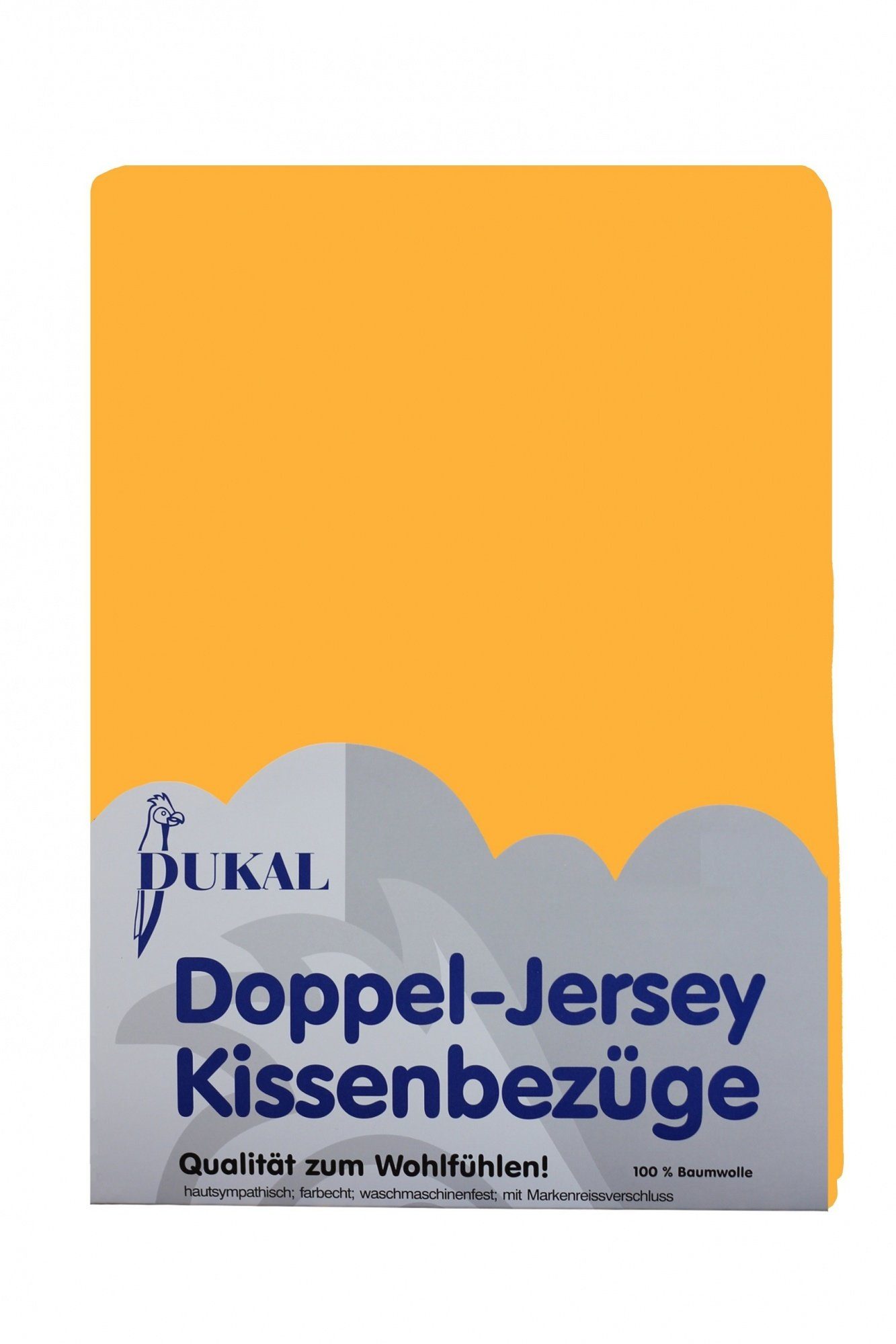 DUKAL Kissenbezüge aus hochwertigem Doppel-Jersey, 100% Baumwolle, (1 Stück), 40x40 cm, mit Reißverschluss, Made in Germany