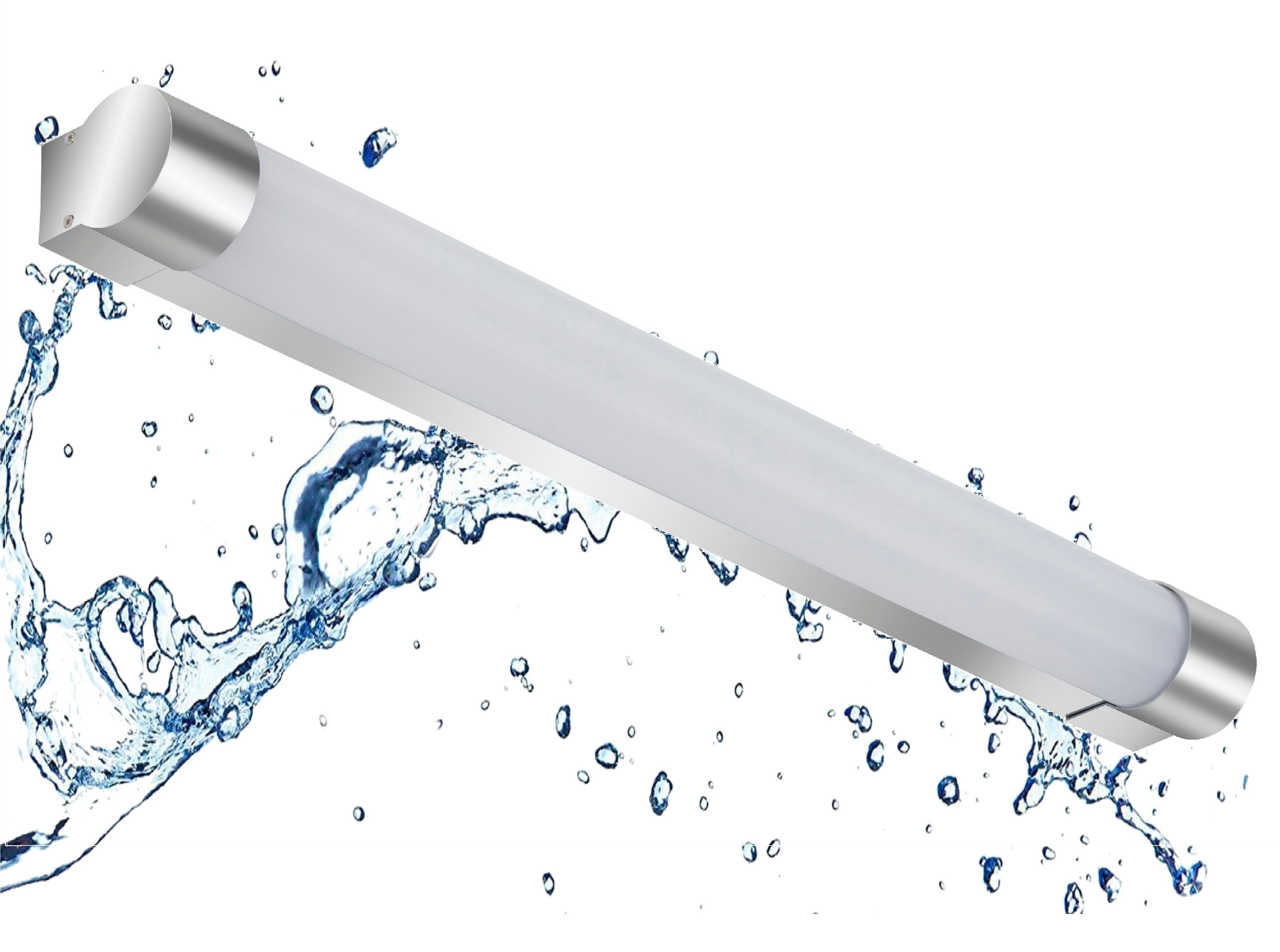 TRANGO LED Spiegelleuchte, 2072 Modern LED 10 Watt Spiegelleuchte IP44 mit Memoryfunktion & *CCT* Farbtemperatur einstellbar 3000K-4000K-6000K, Wandlampe L: 592mm, Badleuchte, Schminklicht, Badezimmerlampe, Unterbauleuchte