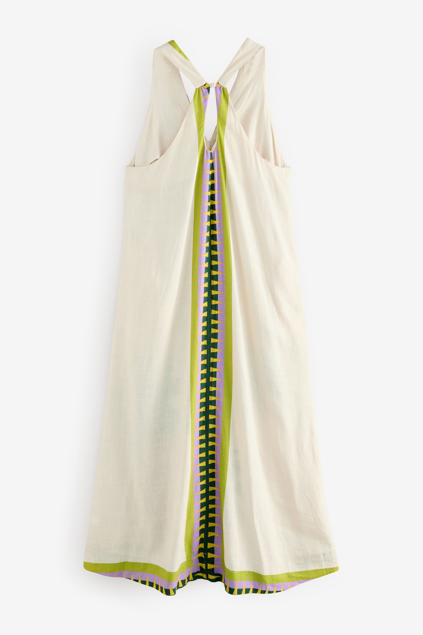 Next Maxikleid Nackenträger-Maxikleid mit Leinenanteil (1-tlg) günstig online kaufen