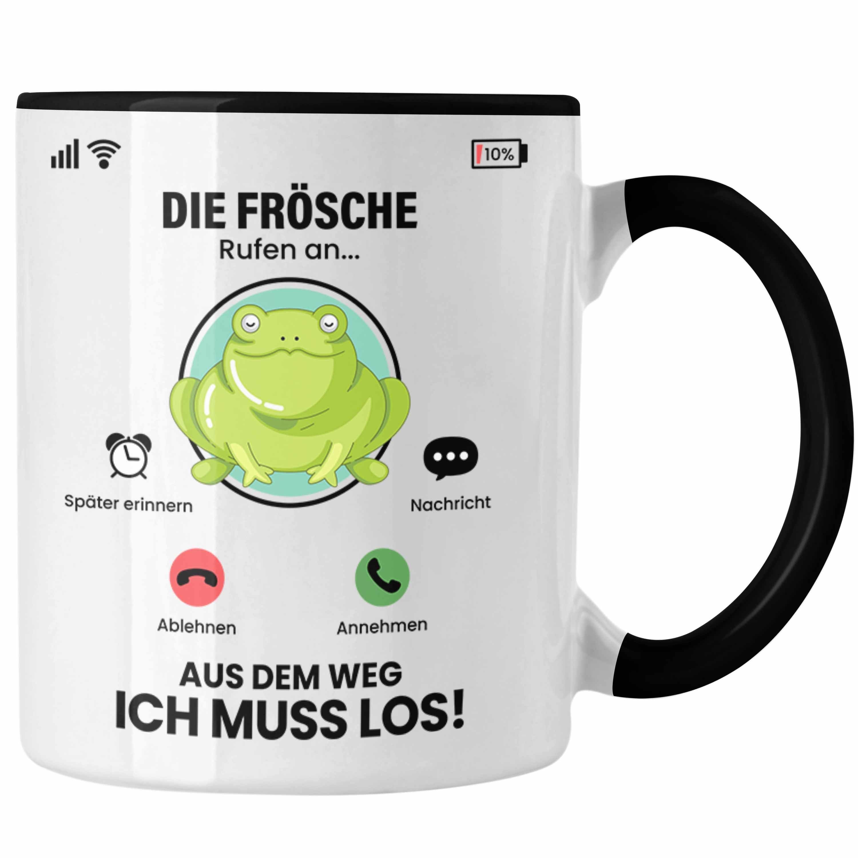 Geschenk Trendation Rufen für Tasse Tasse Frösche An Frösche Schwarz Besitzer Gesch Die Züchter